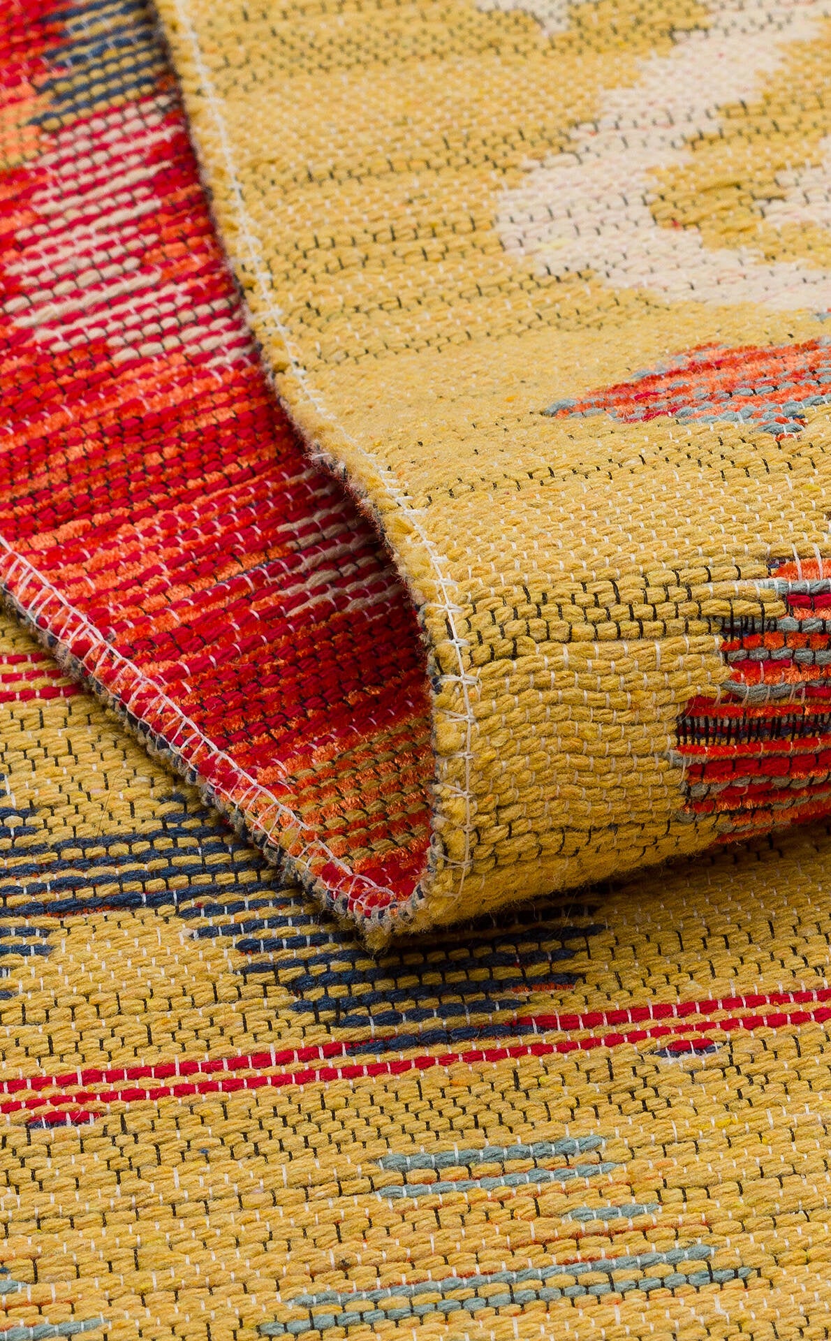 Nomad NMD 03 Kırmızı - Çift Taraflı Yıkanabilir Kilim | Otantik Kilim