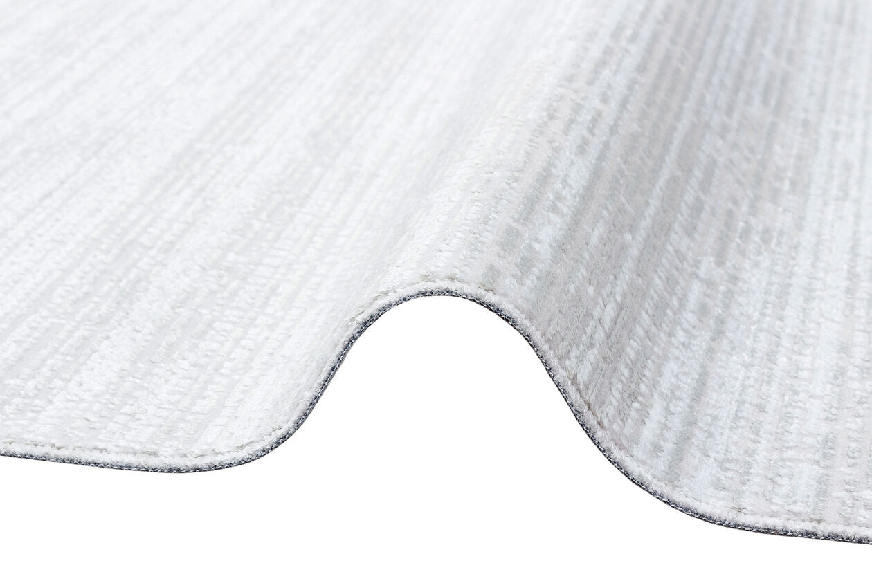 ST 09 GREY XW - SATEEN - Hav Toz Vermez Yıkanabilir Kaymaz İnce Dokuma Modern Halı