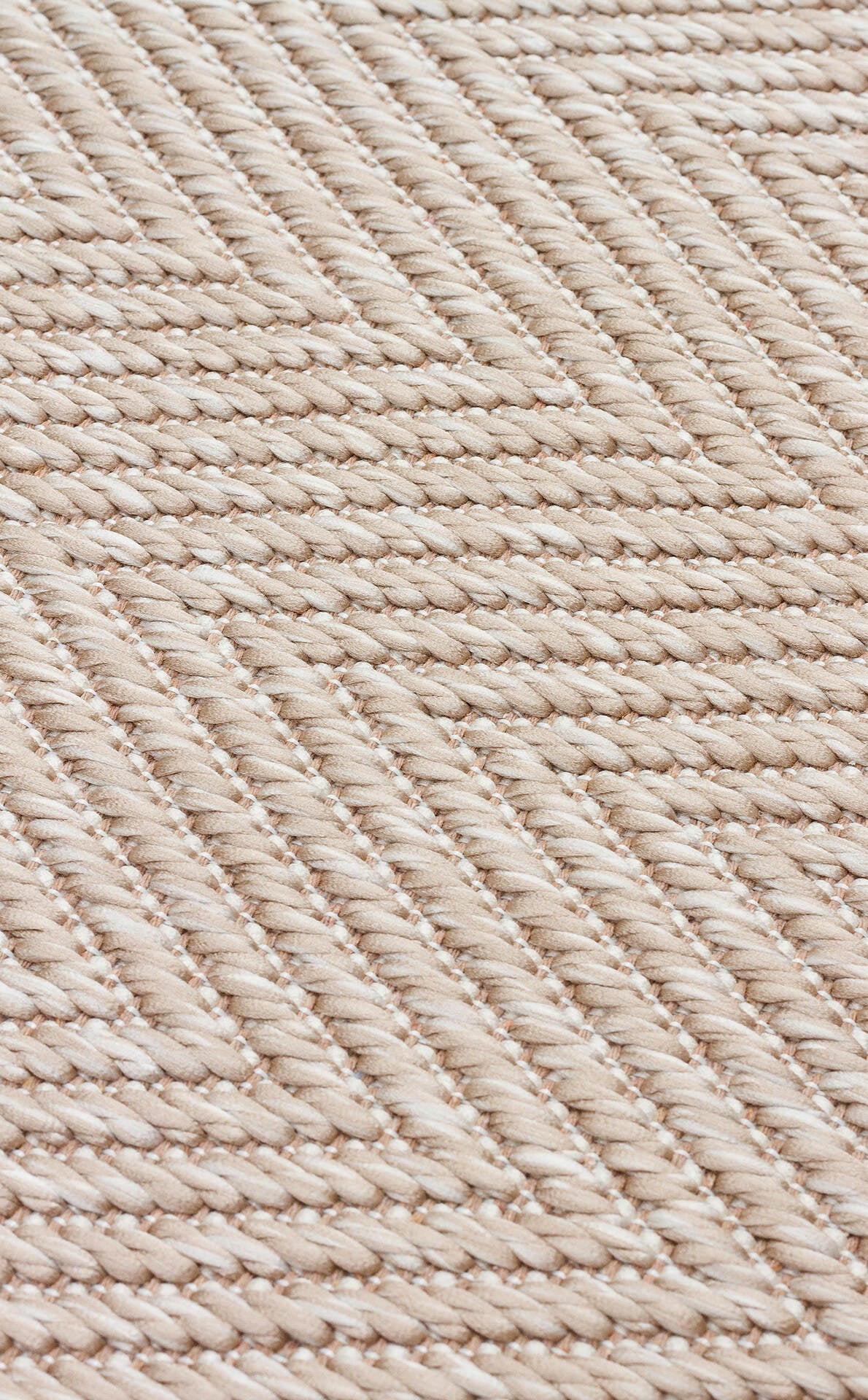 Mono MNO 02 Bej - Yıkanabilir Kaymaz Kilim Halı