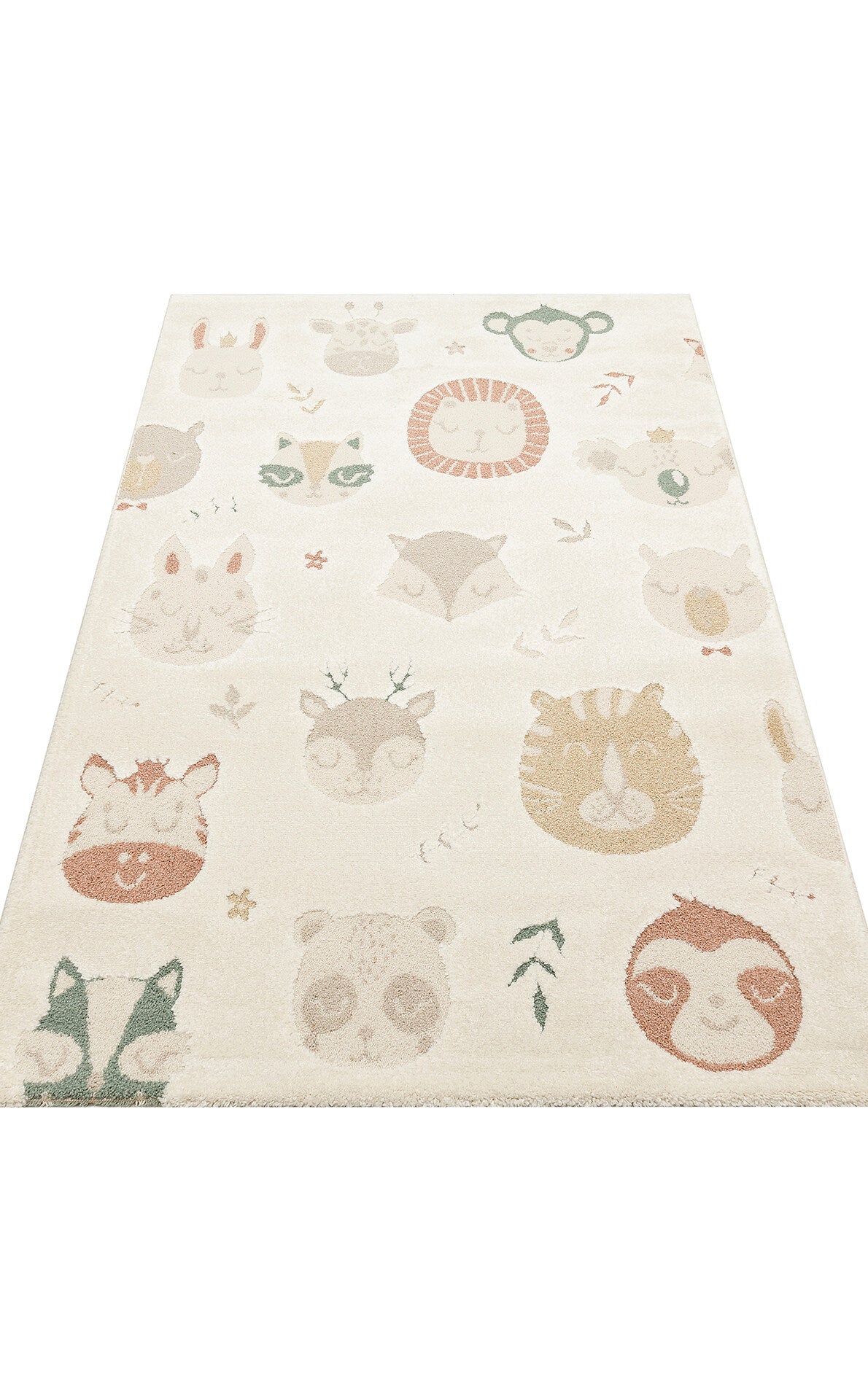 PCL 04 CREAM MULTY - PICCOLO - Pastel Renkli Hav ve Toz Vermeyen Çocuk Halısı