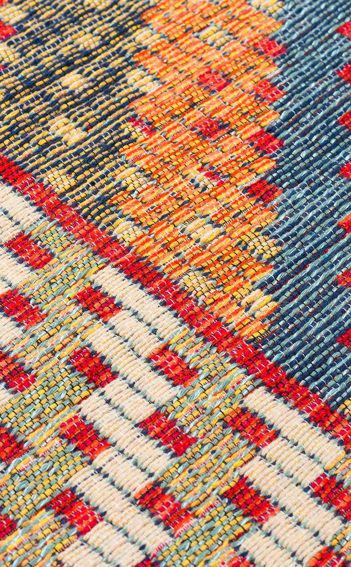 Nomad NMD 10 Kırmızı - Çift Taraflı Yıkanabilir Kilim | Otantik Kilim
