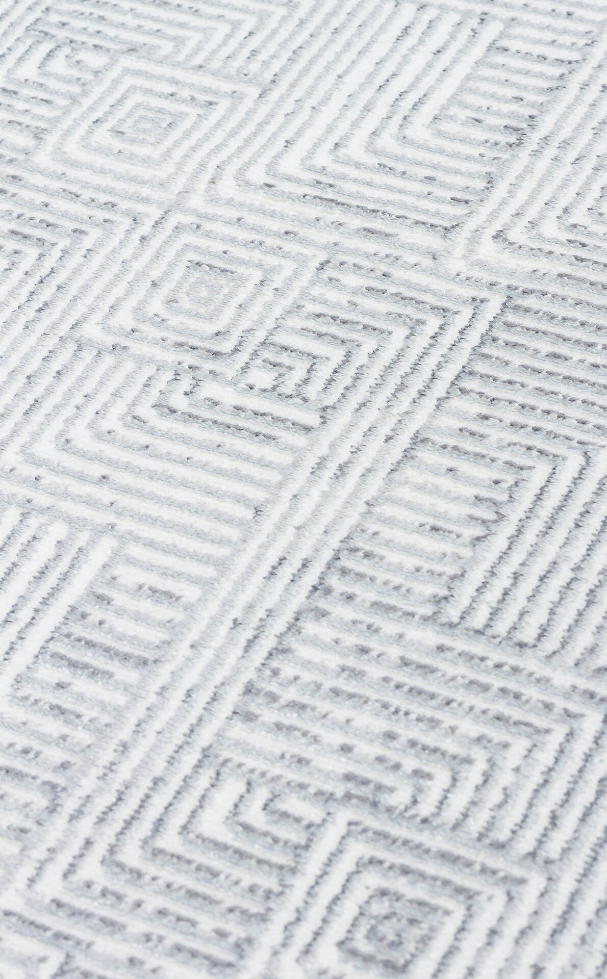 ST 109 CREAM GREY - SATEEN - Yıkanabilir Kaymaz Tabanlı Hav Vermez Sık Dokuma Modern Halı