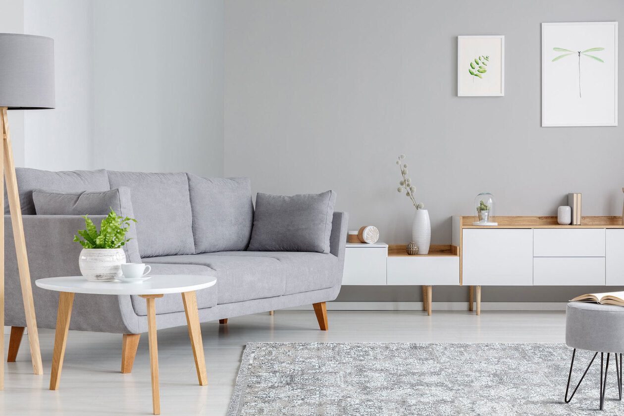 ST 06 GREY XW - SATEEN - Hav Toz Vermez Yıkanabilir Kaymaz İnce Dokuma Modern Halı