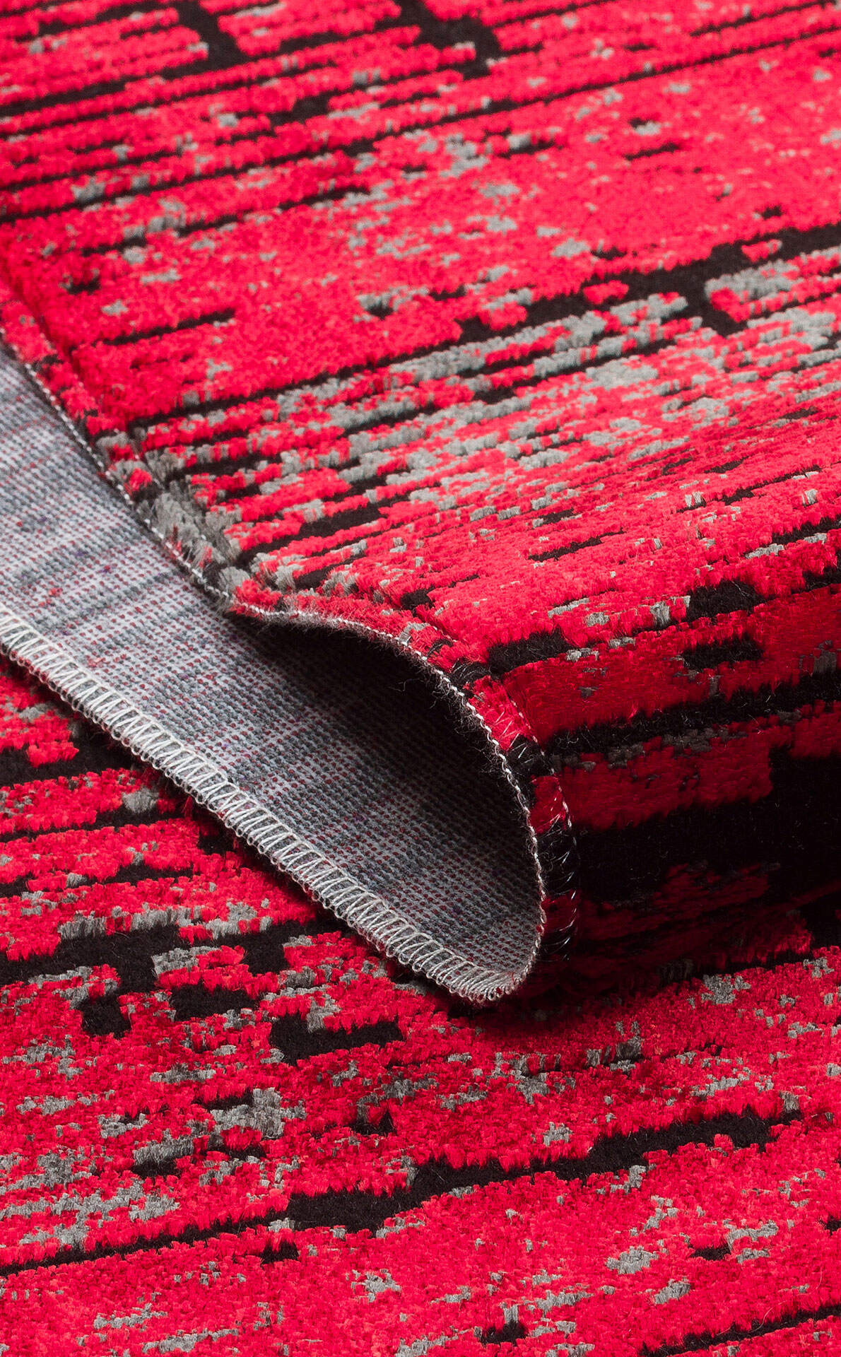 ST 20 RED XW - SATEEN - Hav Toz Vermez Yıkanabilir Kaymaz İnce Dokuma Modern Halı