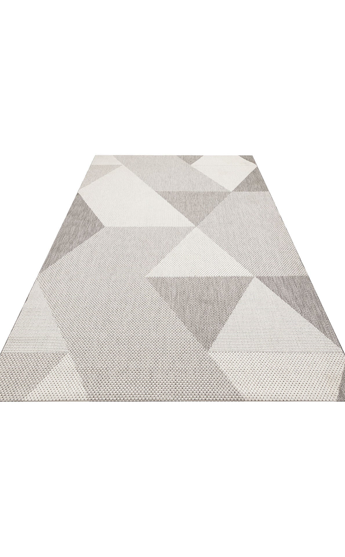 Mono MNO 03 Gri - Yıkanabilir Kaymaz Kilim Halı