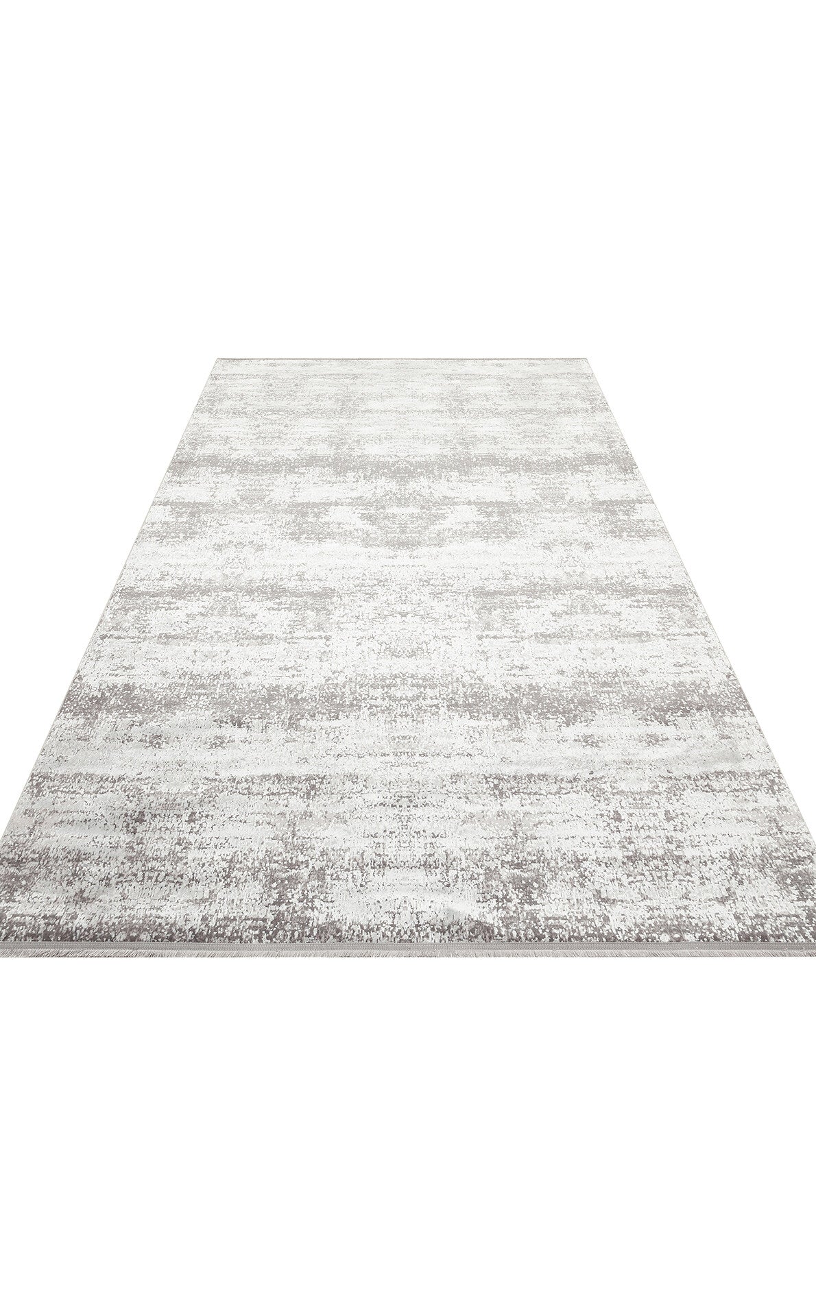 ST 112 GREY - SATEEN - Yıkanabilir Kaymaz Tabanlı Hav Vermez Sık Dokuma Modern Halı