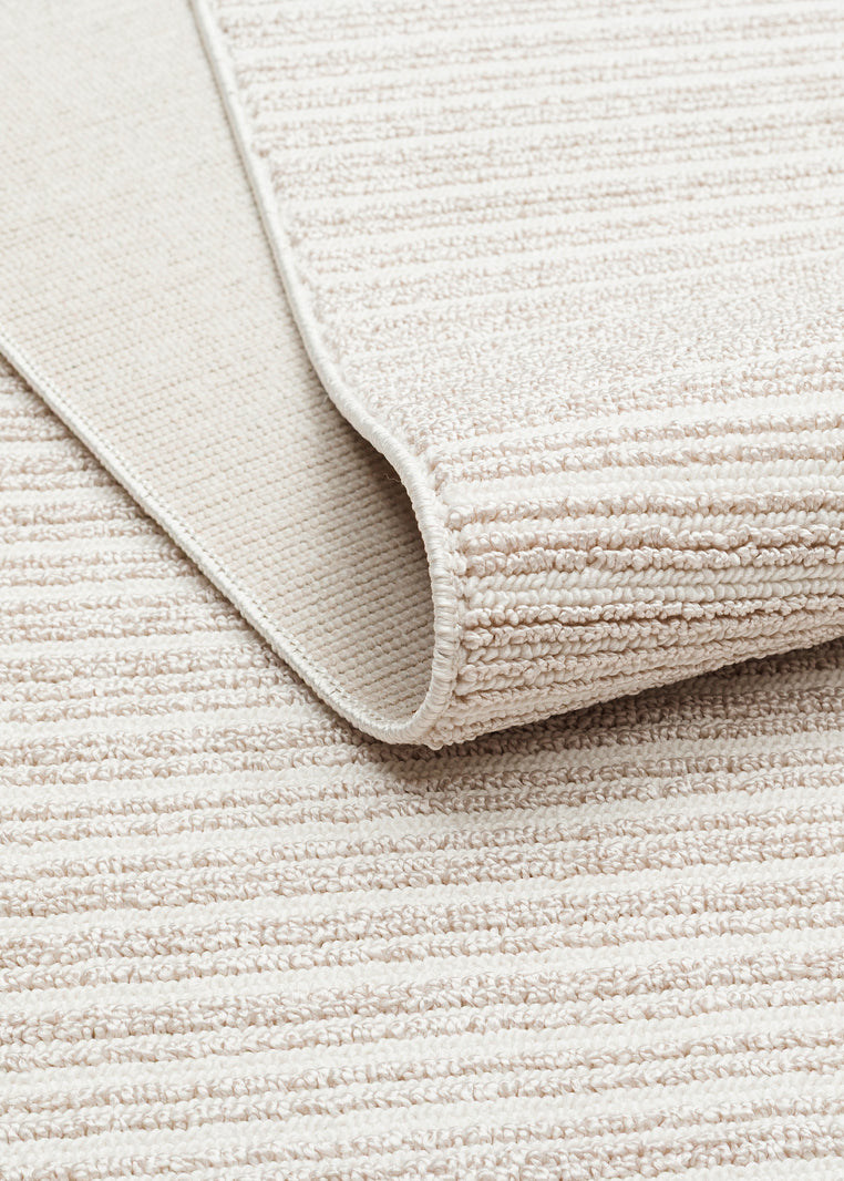 MONO LOOP 03 Krem Bukleli Sisal Dokuma Yıkanabilir Kaymaz Tabanlı Kolay Temizlenebilir Makine Halısı