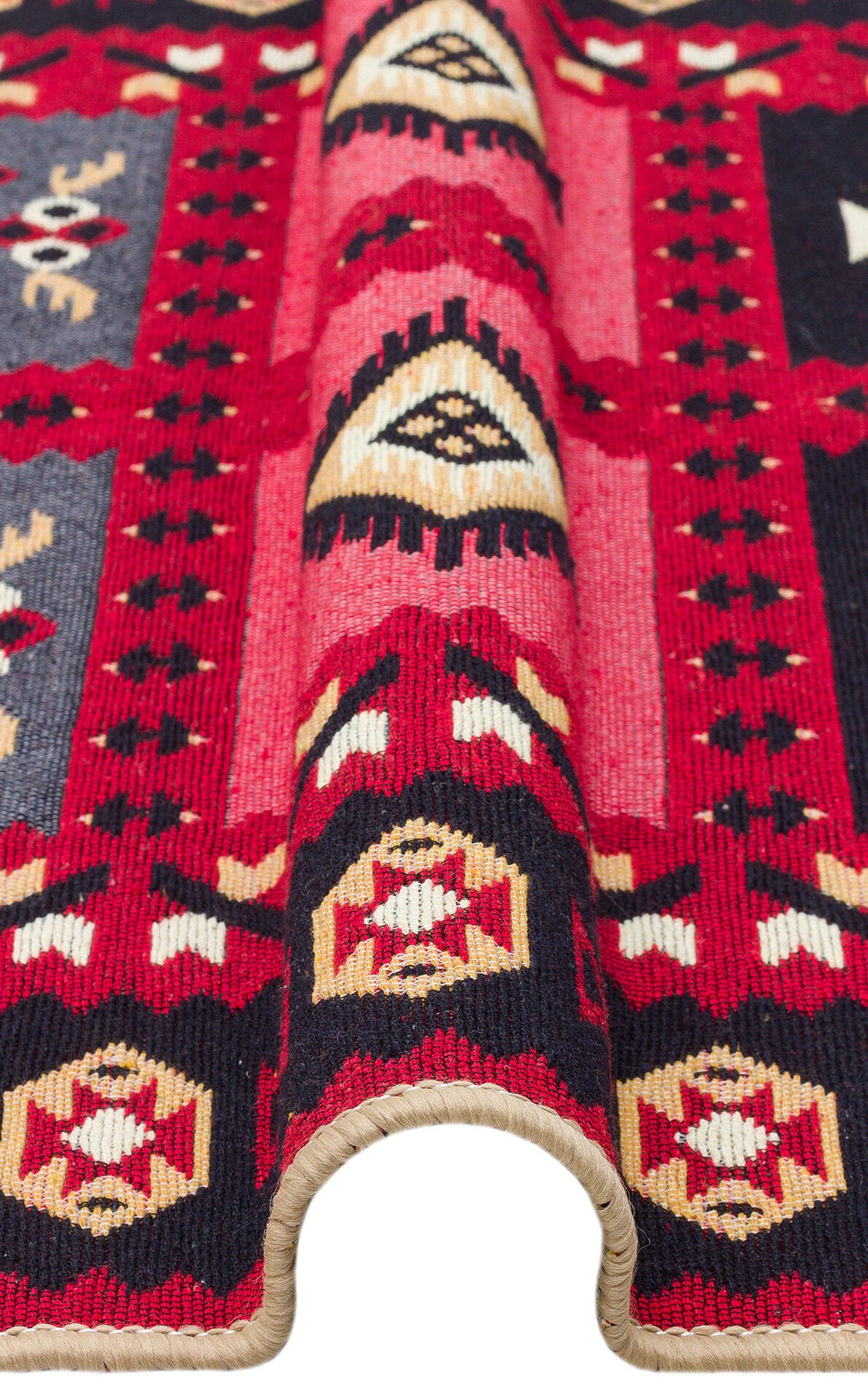 Arya AR 28 Kırmızı - Yıkanabilir Çift Taraflı Modern Dokuma Kilim
