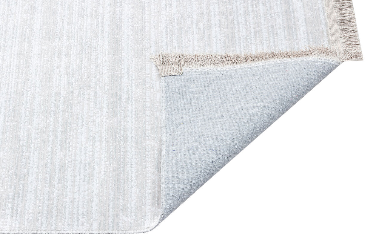 ST 09 GREY XW - SATEEN - Hav Toz Vermez Yıkanabilir Kaymaz İnce Dokuma Modern Halı