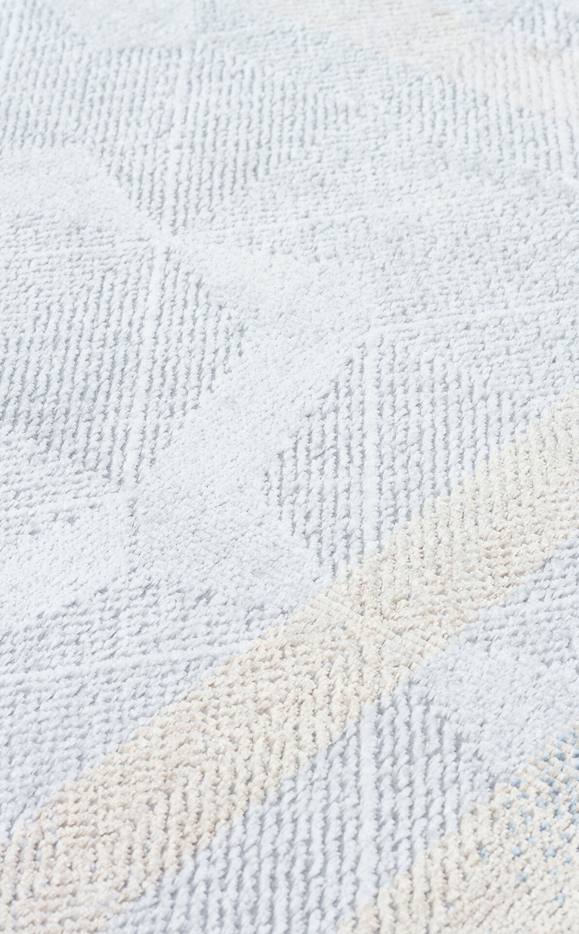 ST 103 GREY BLUE - SATEEN - Yıkanabilir Kaymaz Tabanlı Hav Vermez Sık Dokuma Modern Halı