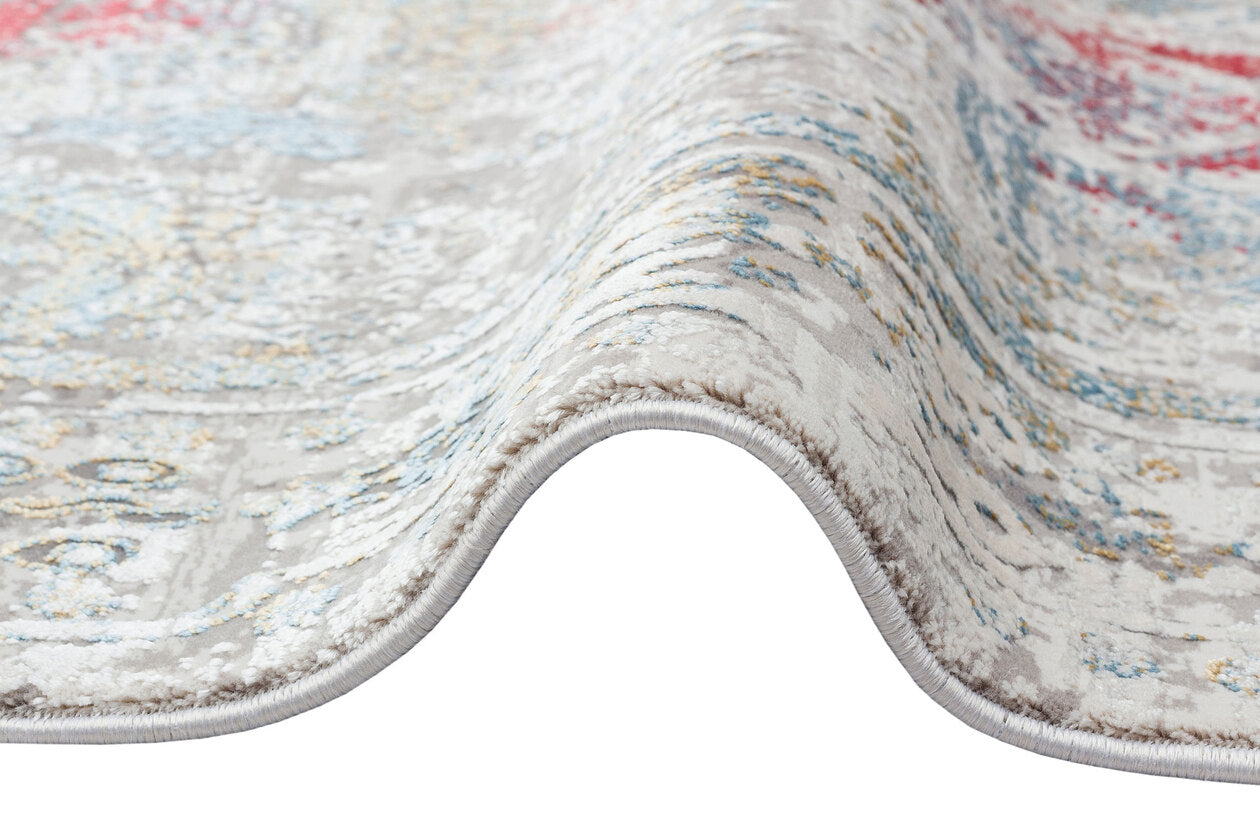 FRESCO XW FS 09 Çok Renkli - Işıltılı Dokuma Bambu Viskon Salon Halısı