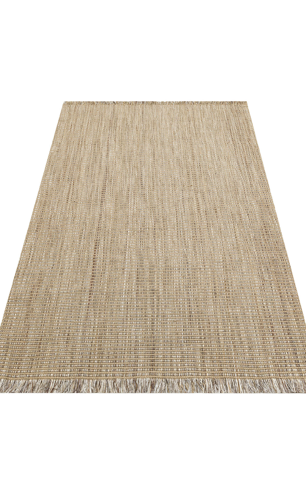Doha DH 01 Bej -Çift Taraflı Jüt Görünümlü Modern Dokuma Kilim