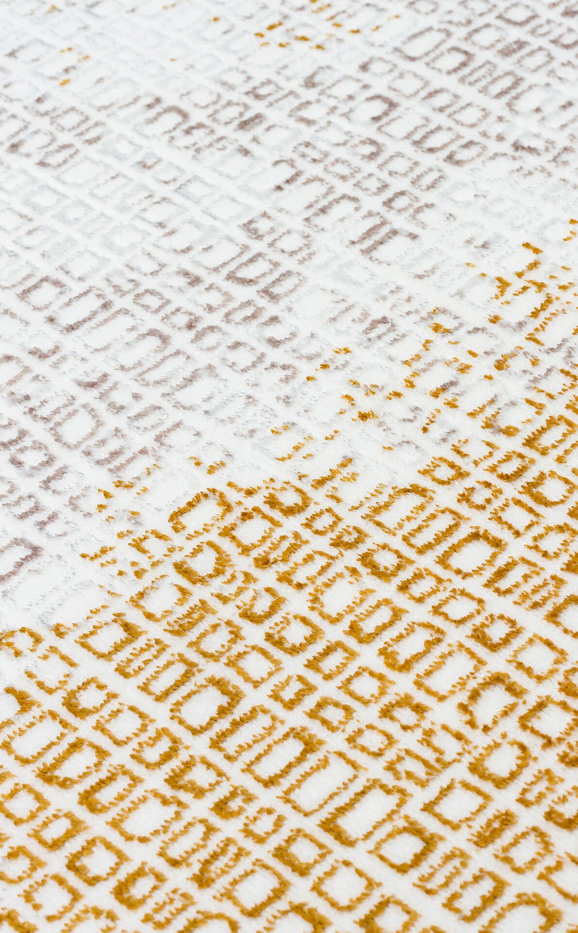 ST 108 CREAM GOLD - SATEEN - Yıkanabilir Kaymaz Tabanlı Hav Vermez Sık Dokuma Modern Halı