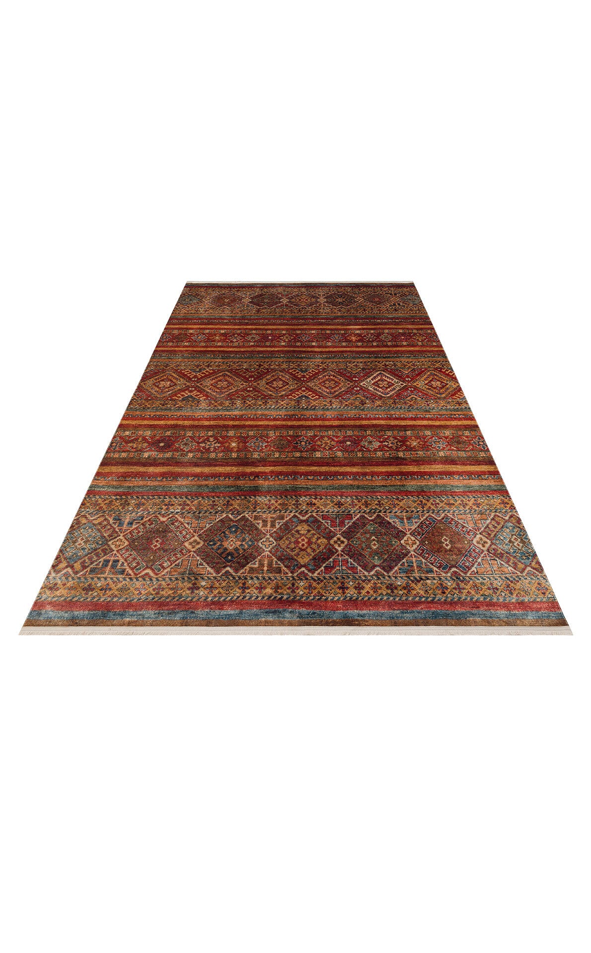 Antıque ATK 05 Çok Renkli - Yıkanabilir Kaymaz Antik Desenli Otantik Kilim
