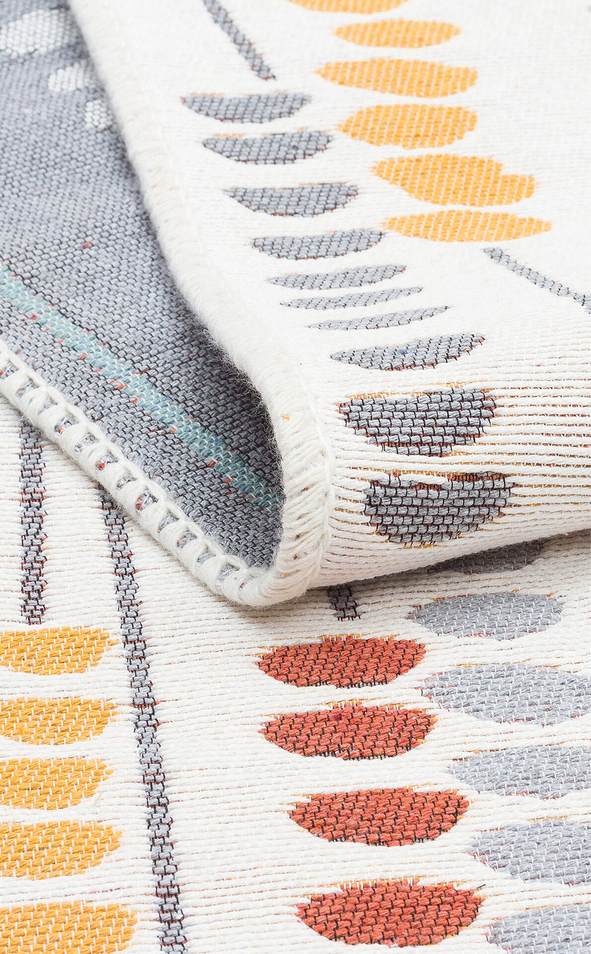 Arya AR 34 Çok Renkli - Yıkanabilir Çift Taraflı Modern Dokuma Kilim