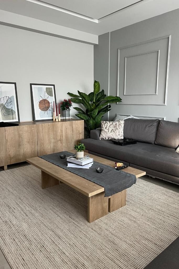 Gala 2202 Bej - Modern Bukle Halı Salon Halısı