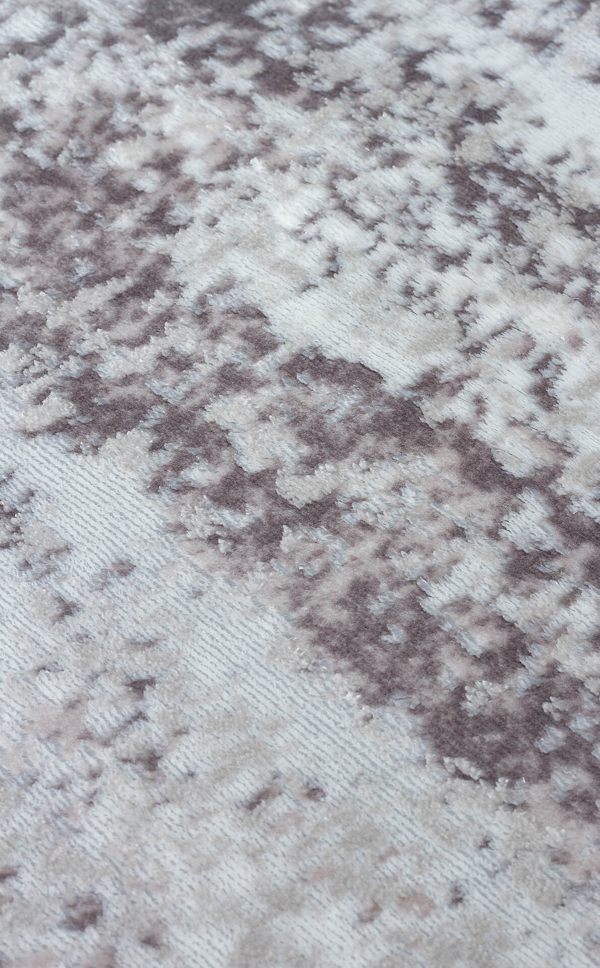 ST 112 GREY - SATEEN - Yıkanabilir Kaymaz Tabanlı Hav Vermez Sık Dokuma Modern Halı