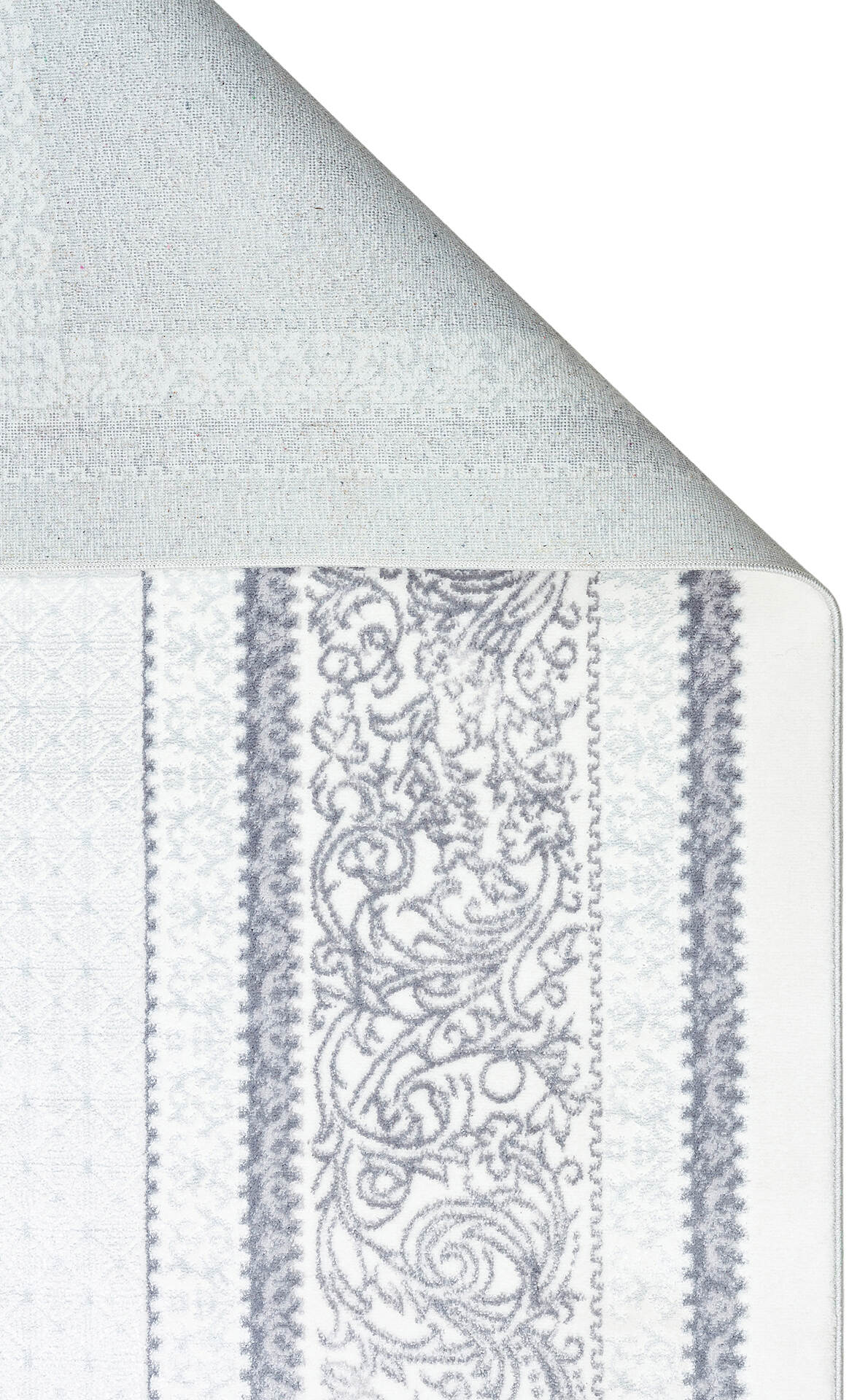 ST 102 GREY XW - SATEEN - Hav Toz Vermez Yıkanabilir Kaymaz İnce Dokuma Modern Halı