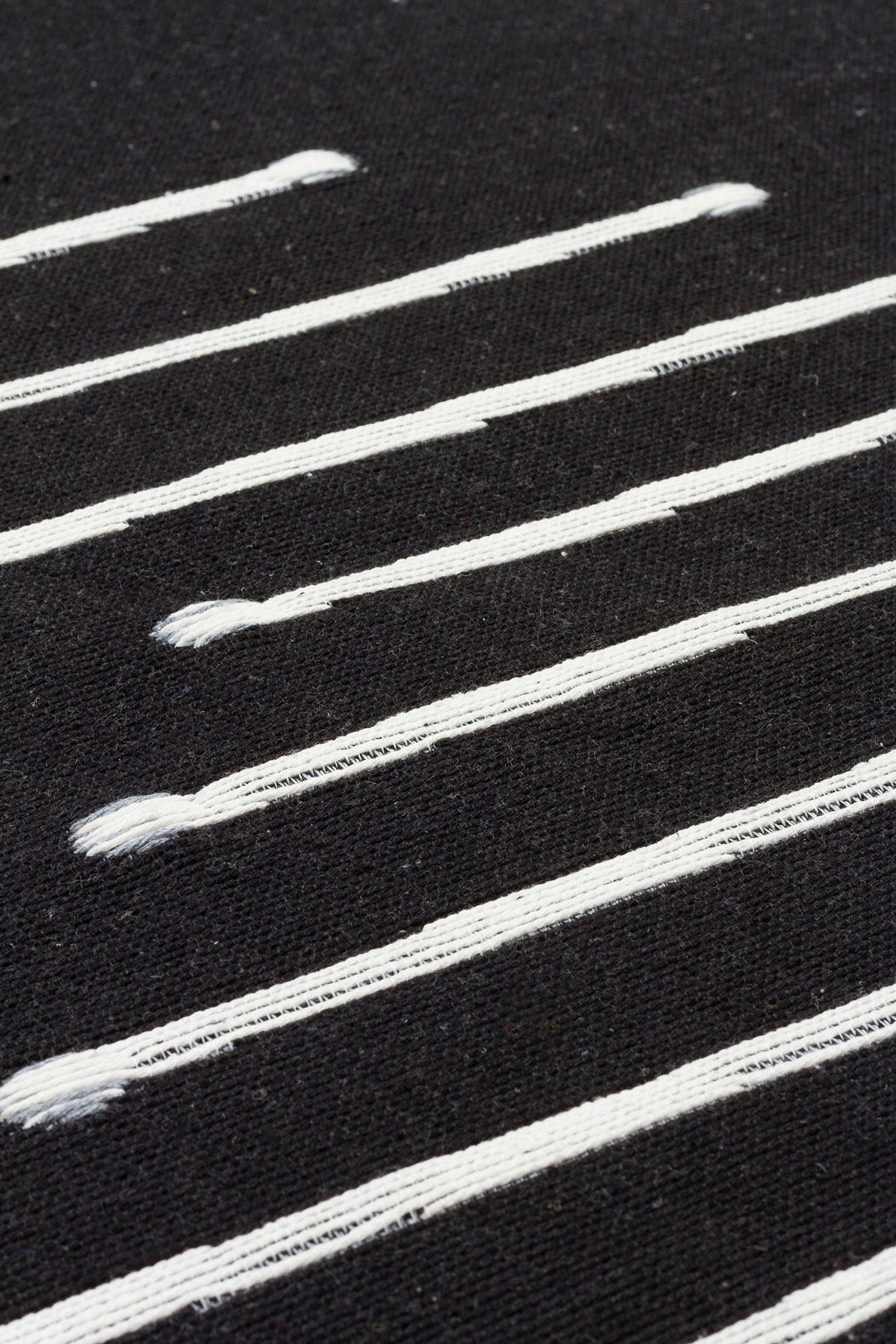 Arya AR 15 Siyah - Yıkanabilir Çift Taraflı Modern Dokuma Kilim