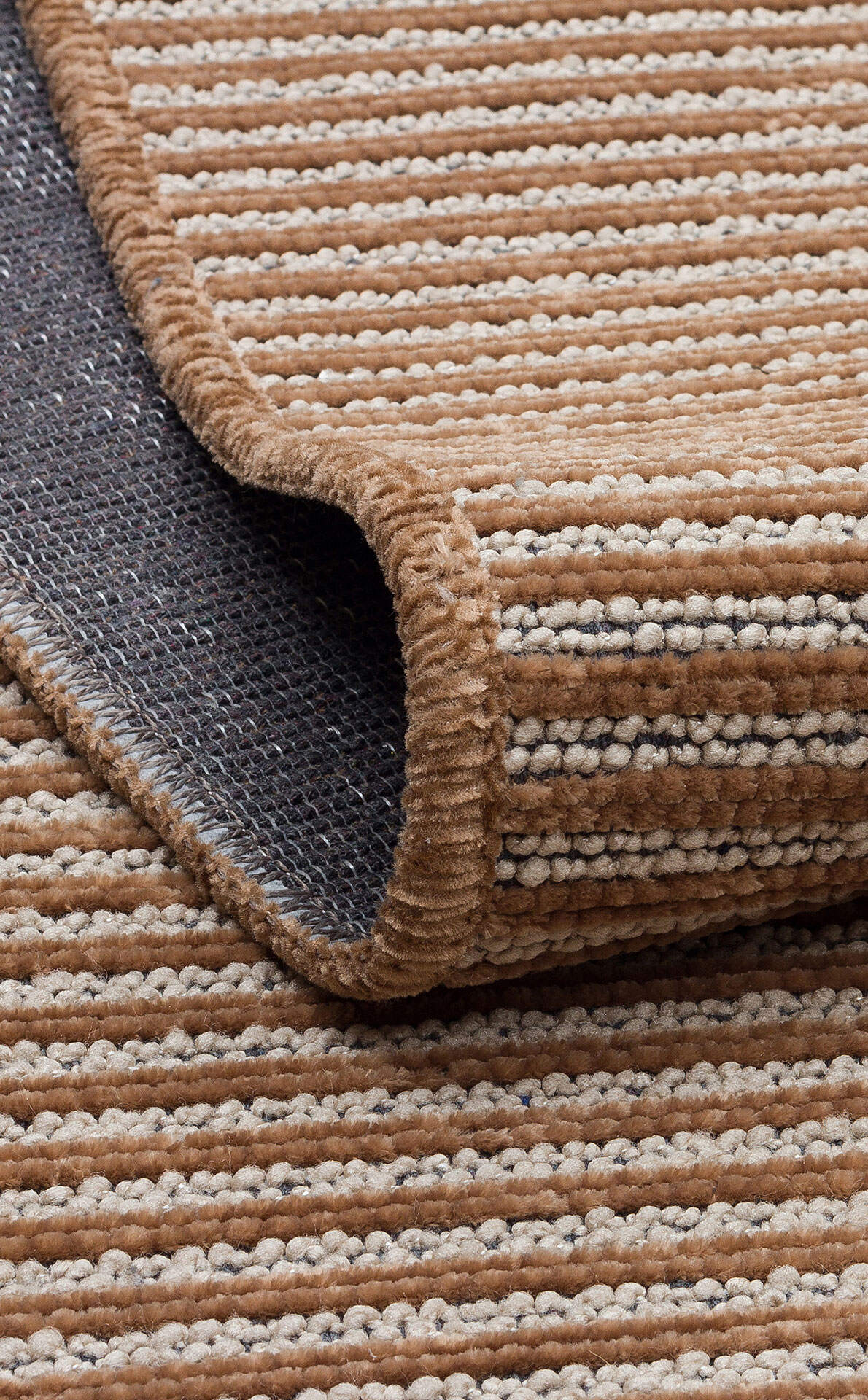 Ada Plain Bej - Yıkanabilir Kaymaz Hav Yapmaz Modern Düz Dokuma Kilim