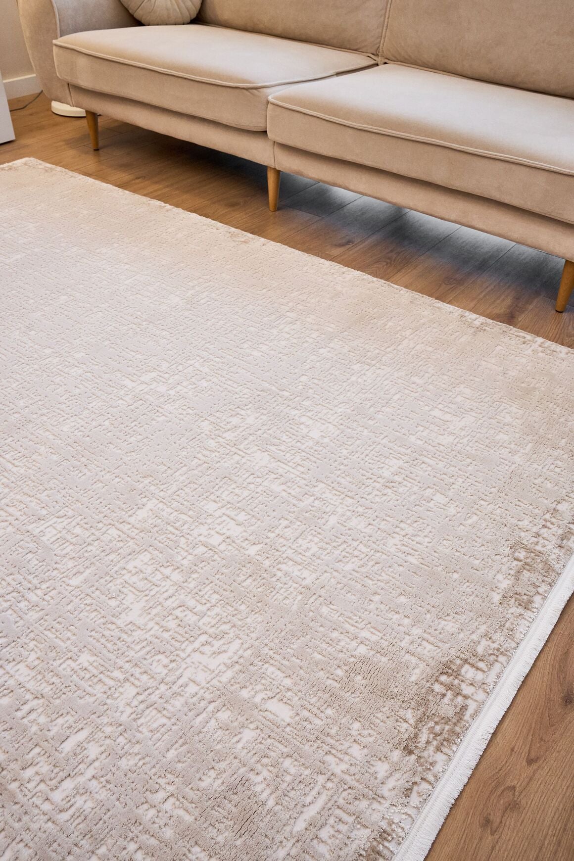 Azur 6552 Vizon - Modern Akrilik Halı | Salon Oturma Halısı
