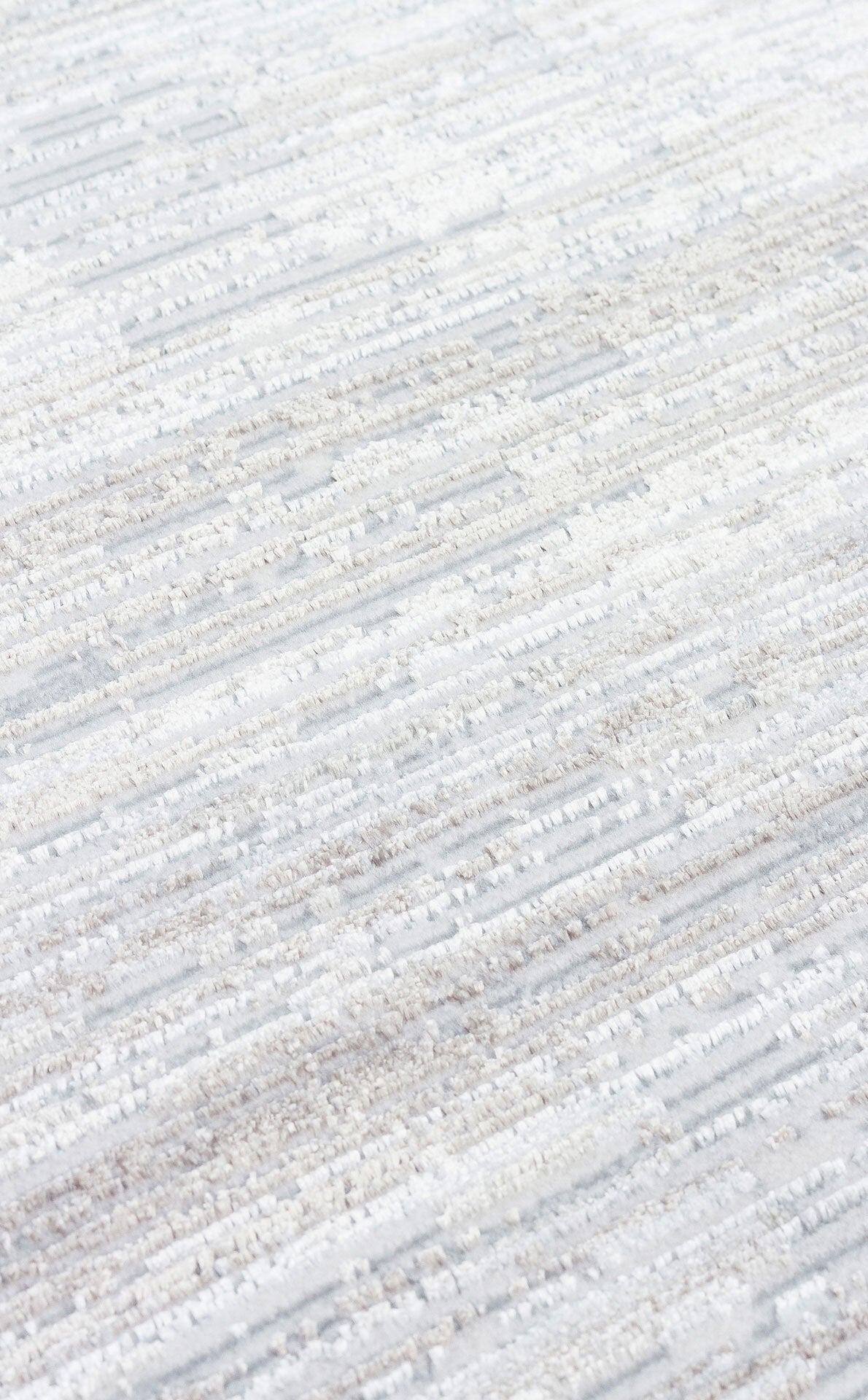 ST 107 LIGHT GREY - SATEEN - Yıkanabilir Kaymaz Tabanlı Hav Vermez Sık Dokuma Modern Halı