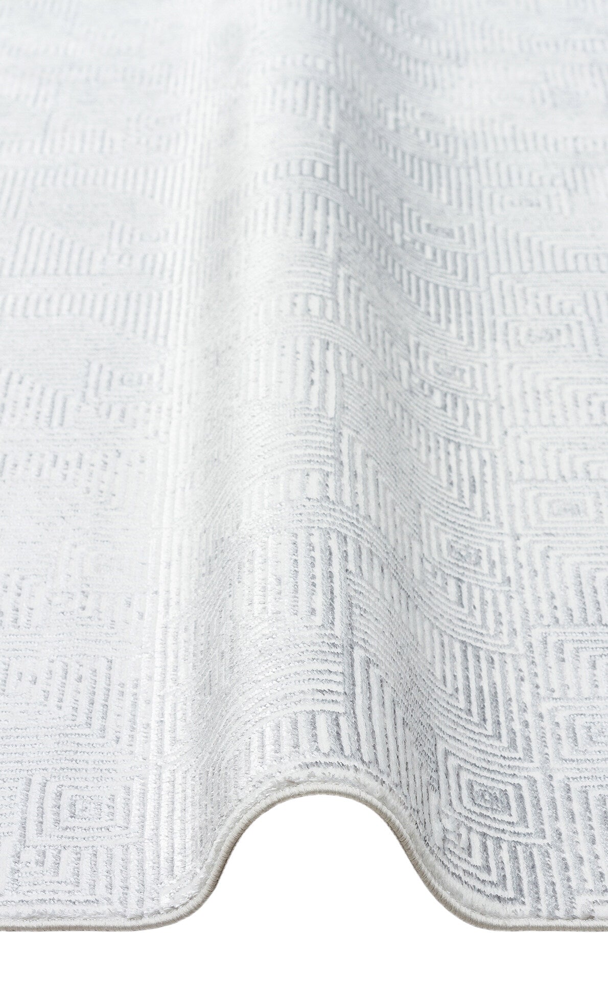 ST 109 CREAM GREY - SATEEN - Yıkanabilir Kaymaz Tabanlı Hav Vermez Sık Dokuma Modern Halı