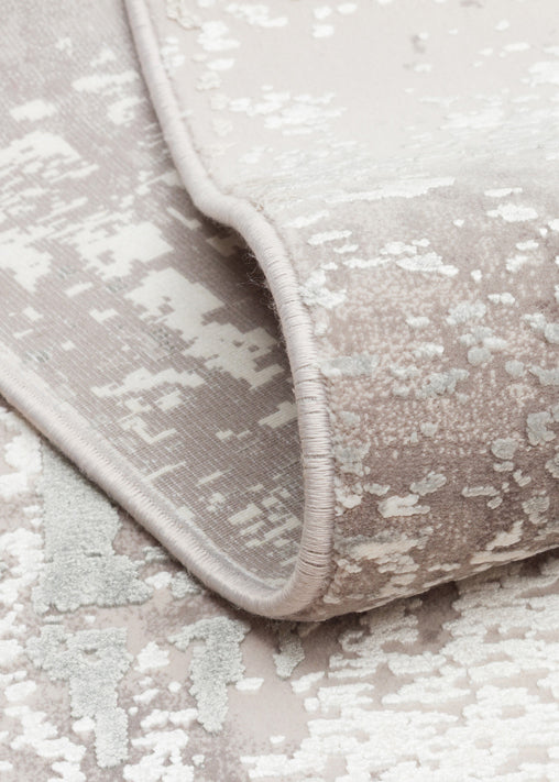 FRESCO XW FS 35 Gri Bej - Eskitme Dokulu Işıltılı Salon Halısı