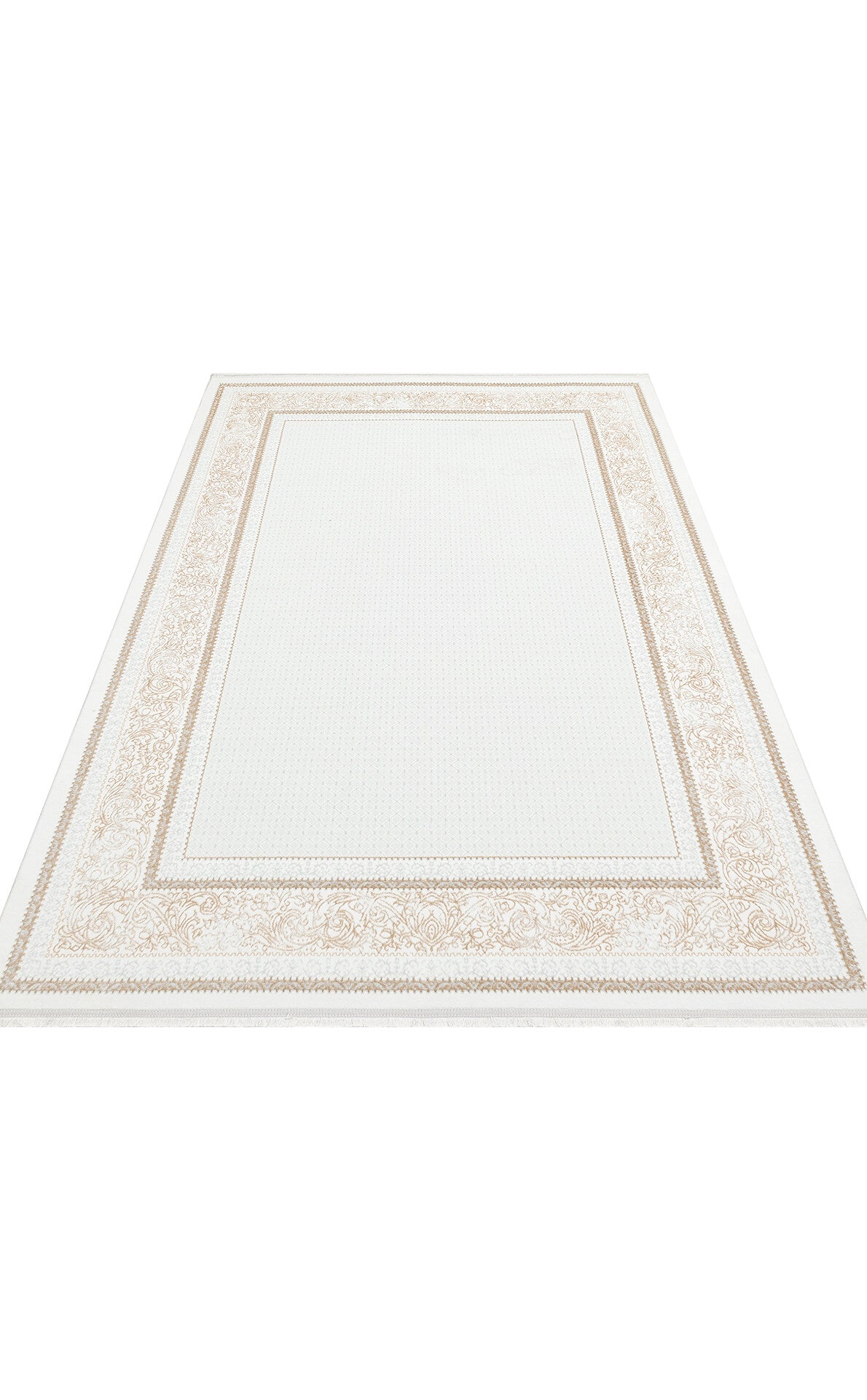 ST 102 BEIGE XW - SATEEN - Hav Toz Vermez Yıkanabilir Kaymaz İnce Dokuma Modern Halı