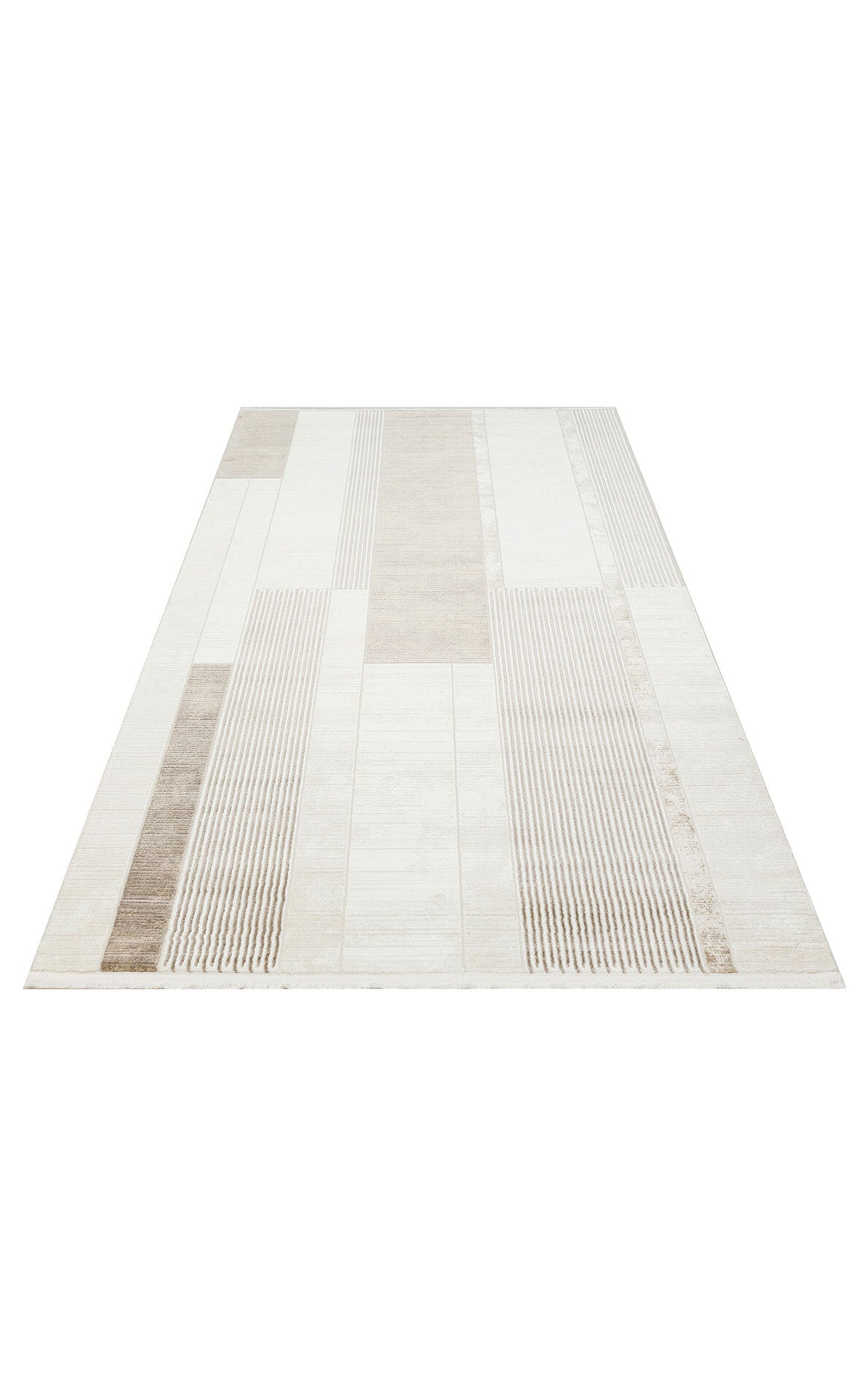 Lagos LGS 18 Krem Bej XW - Yıkanabilir Hav Vermez Modern Desenli Halı