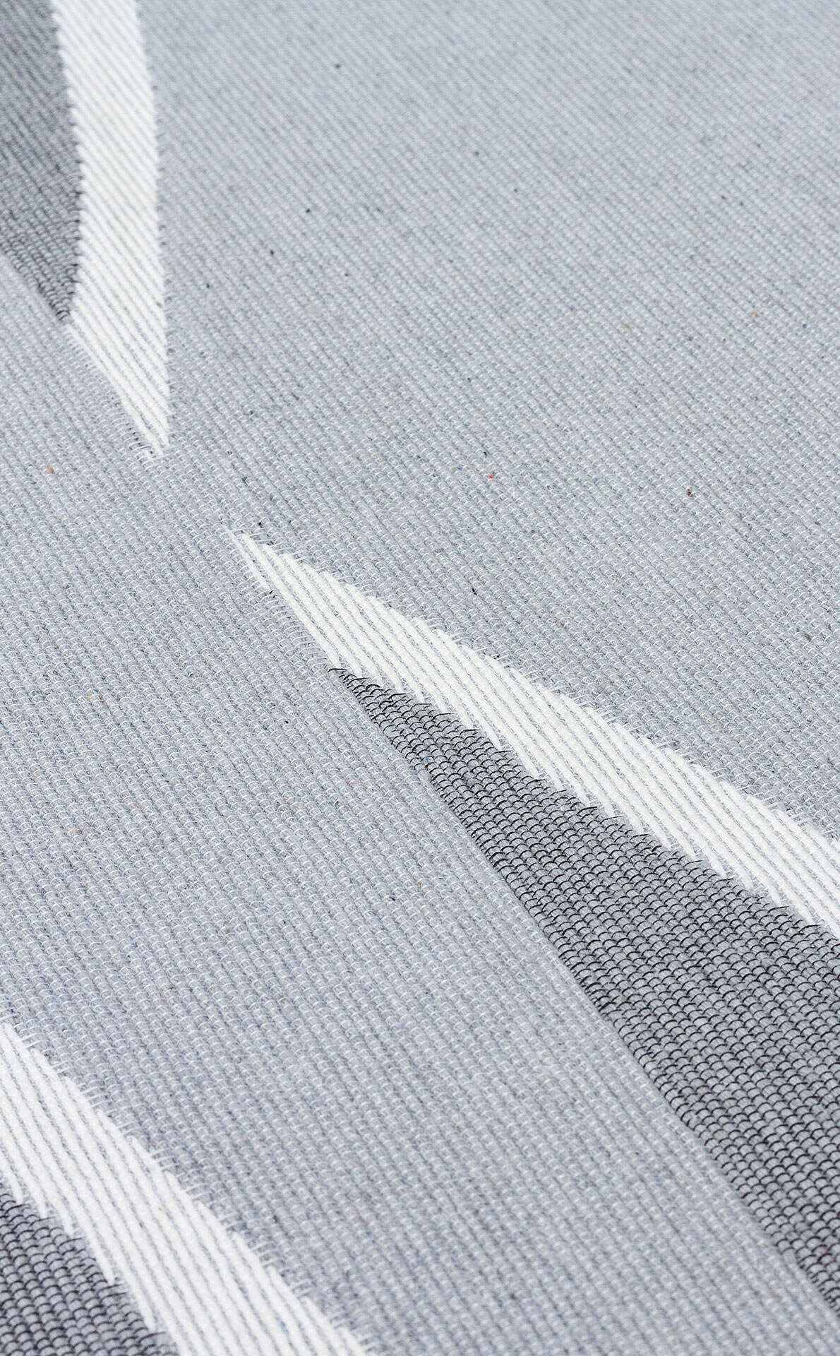 Arya Neo ARN 09 Gri Beyaz - Yıkanabilir Çift Taraflı Modern Dokuma Kilim