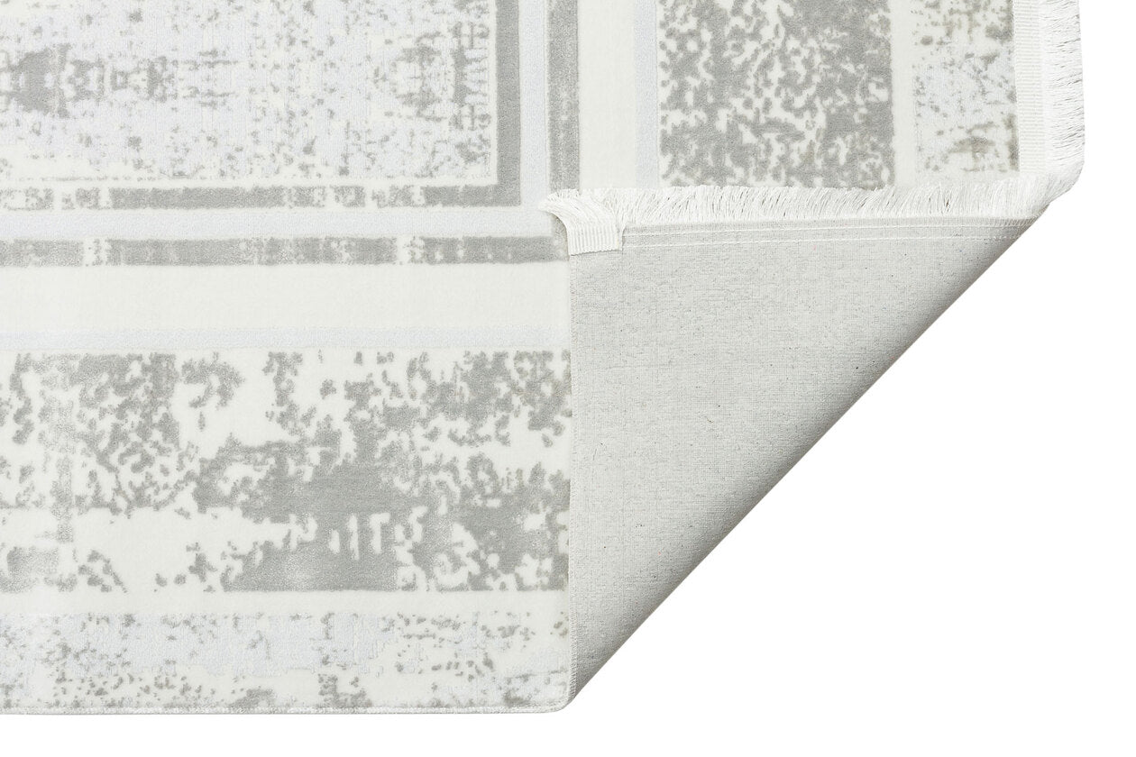 ST 17 SILVER XW - SATEEN - Hav Toz Vermez Yıkanabilir Kaymaz İnce Dokuma Modern Halı