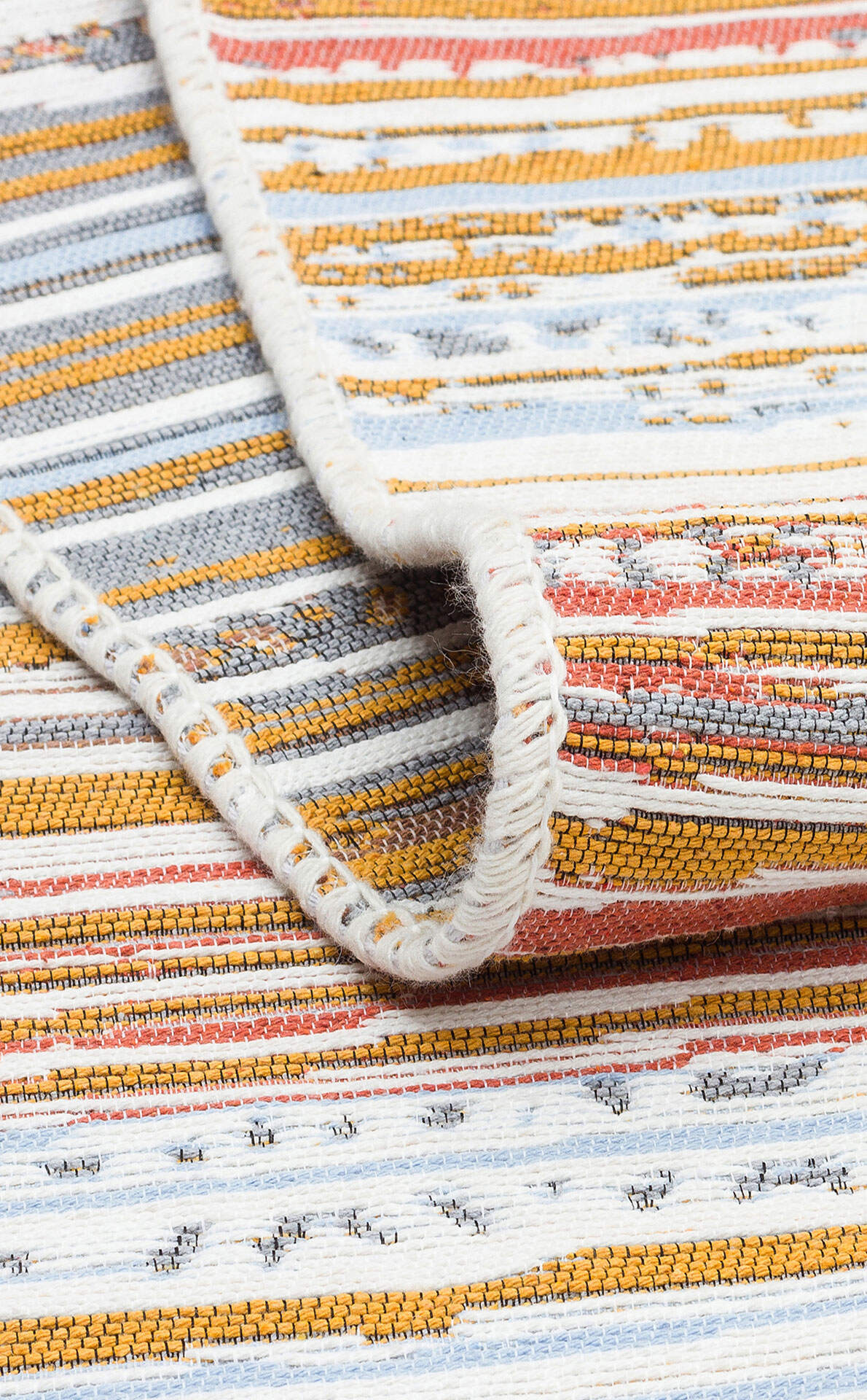 Arya AR 35 Çok Renkli - Yıkanabilir Çift Taraflı Modern Dokuma Kilim