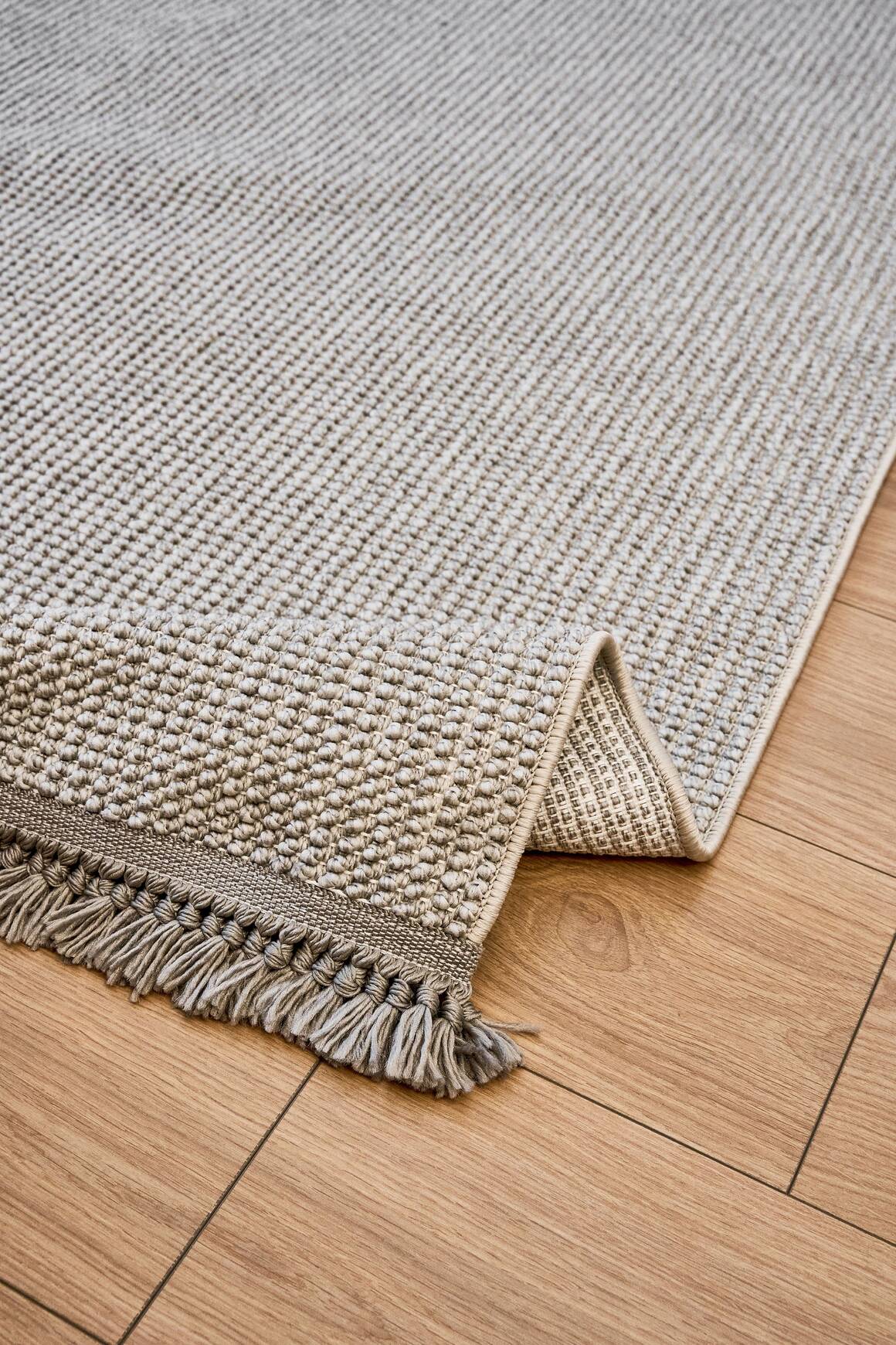 Havana 8596 Gri - Polyester Dokuma Halı | Modern Salon Halısı