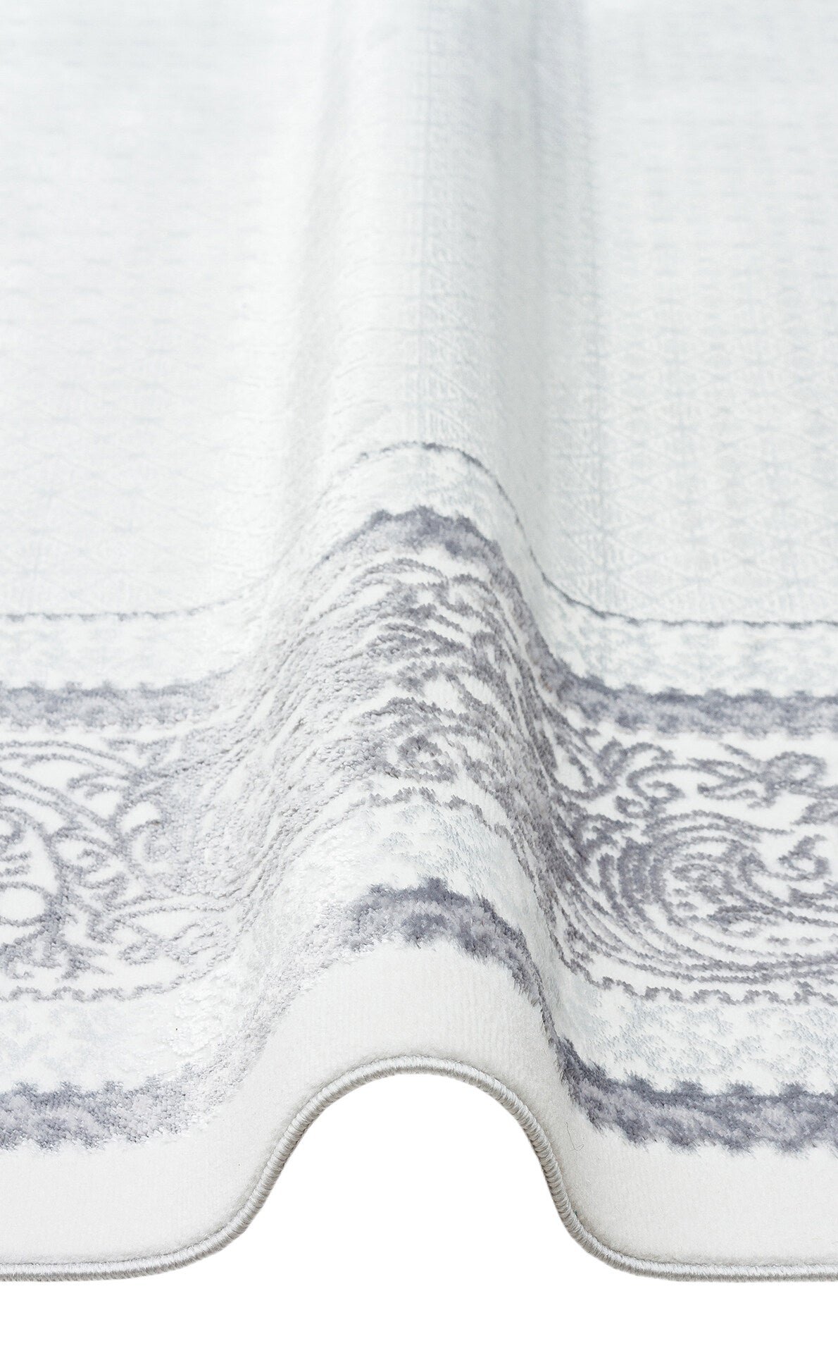 ST 102 GREY XW - SATEEN - Hav Toz Vermez Yıkanabilir Kaymaz İnce Dokuma Modern Halı