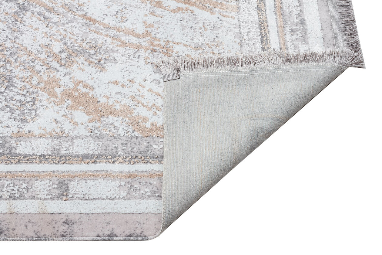ST 13 BEIGE GOLD XW - SATEEN - Hav Toz Vermez Yıkanabilir Kaymaz İnce Dokuma Modern Halı