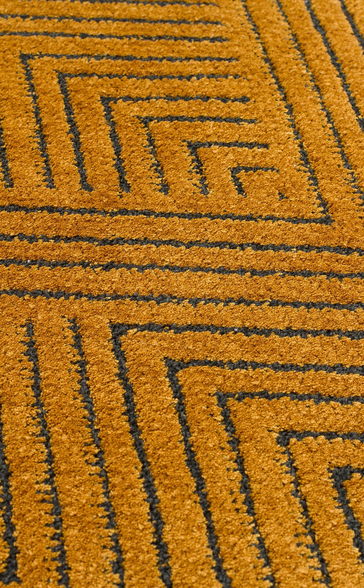 URB 01 GOLD - URBAN - Etnik Desenlere Sahip Hav Toz Vermez Yumuşak Dokulu Modern Halı