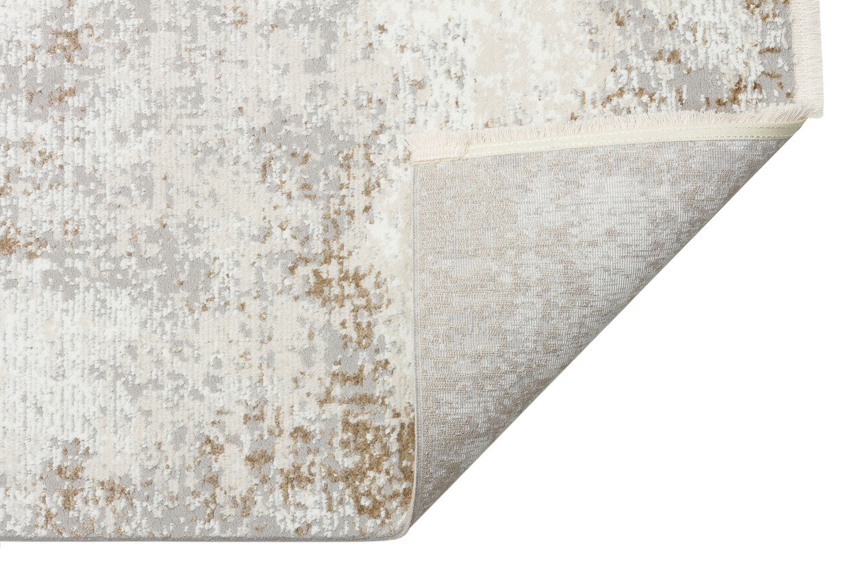 LGS 05 GREY BEIGE XW - LAGOS XW - Hav Toz Vermez Eskitme Desenli Modern Makine Halısı