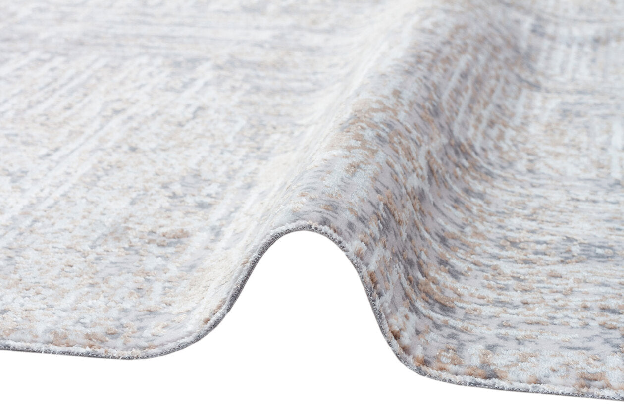 ST 08 BEIGE GOLD XW - SATEEN - Hav Toz Vermez Yıkanabilir Kaymaz İnce Dokuma Modern Halı