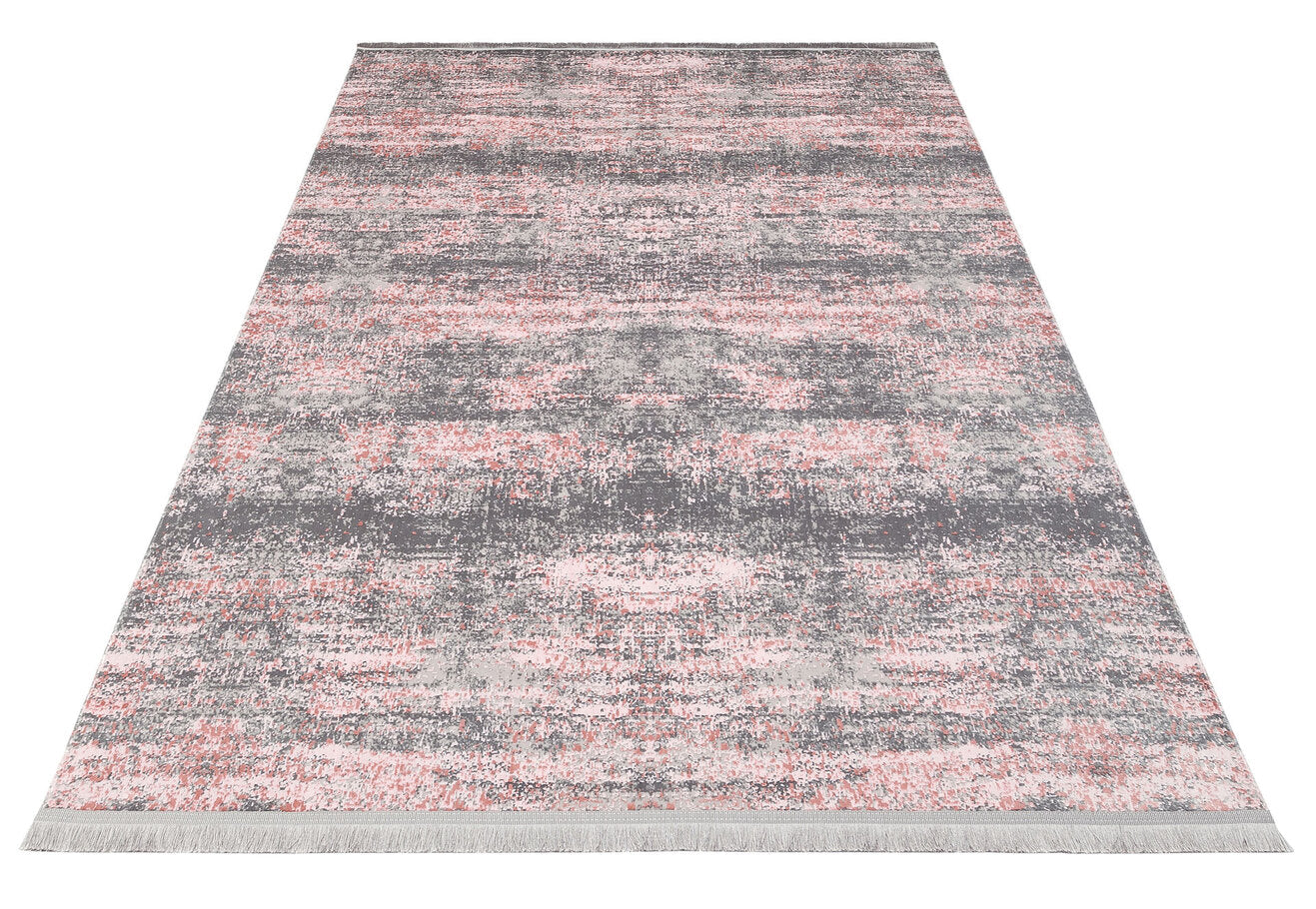 ST 01 PINK XW - SATEEN - Hav Toz Vermez Yıkanabilir Kaymaz İnce Dokuma Modern Halı