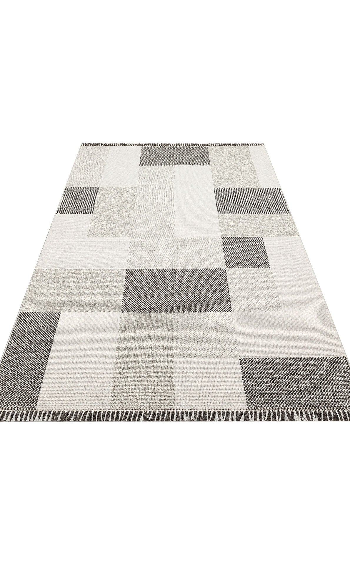 OSL 07 GREY - OSLO - Hav Toz Vermez Hasır Dokuma Modern Makine Halısı