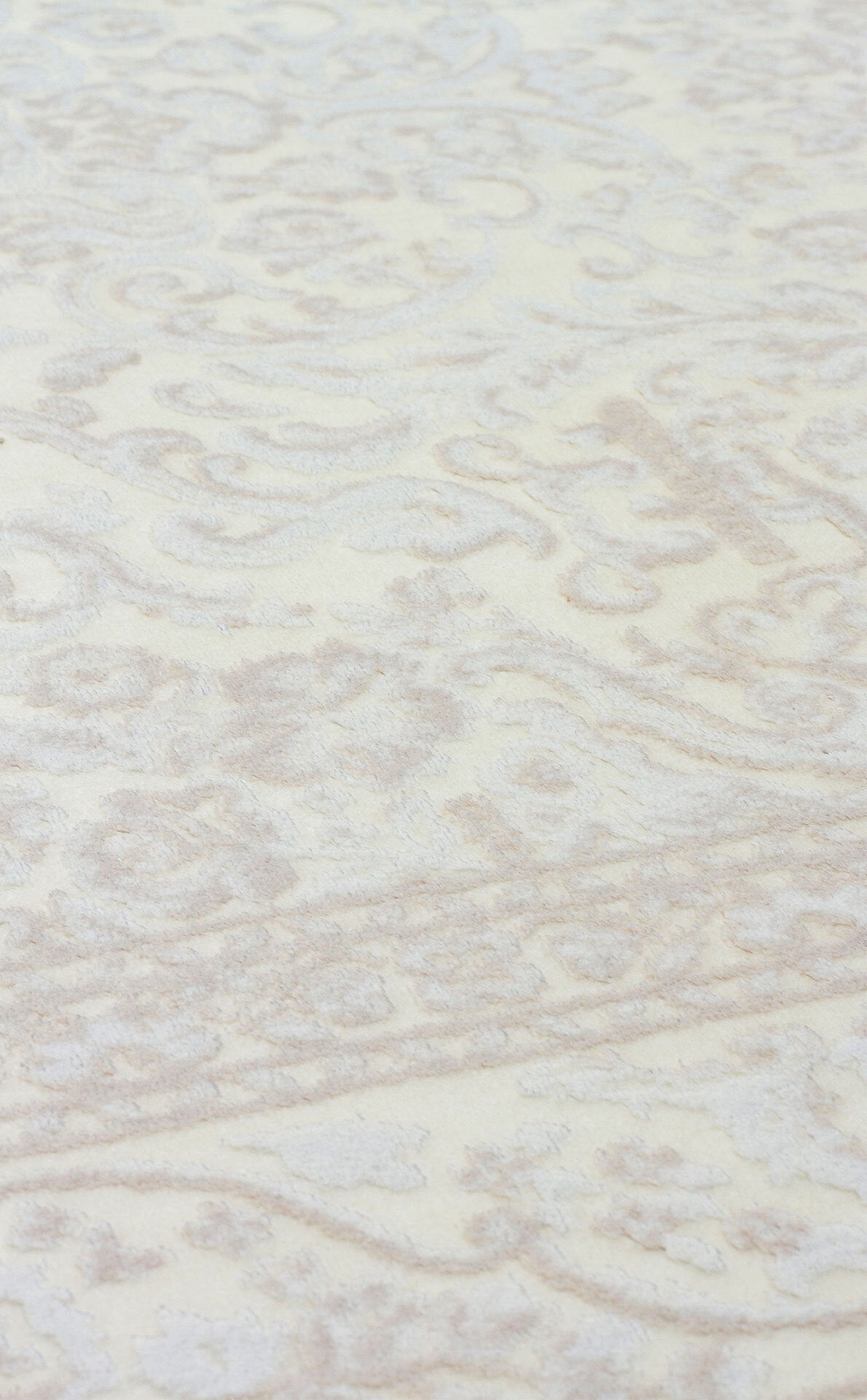 ST 18 WHITE XW - SATEEN - Hav Toz Vermez Yıkanabilir Kaymaz İnce Dokuma Modern Halı