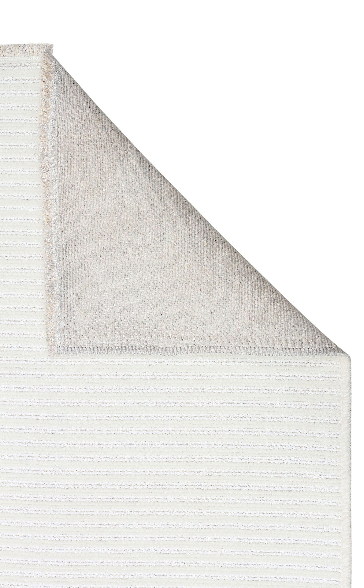 Ada Plain Krem - Yıkanabilir Kaymaz Hav Yapmaz Modern Düz Dokuma Kilim