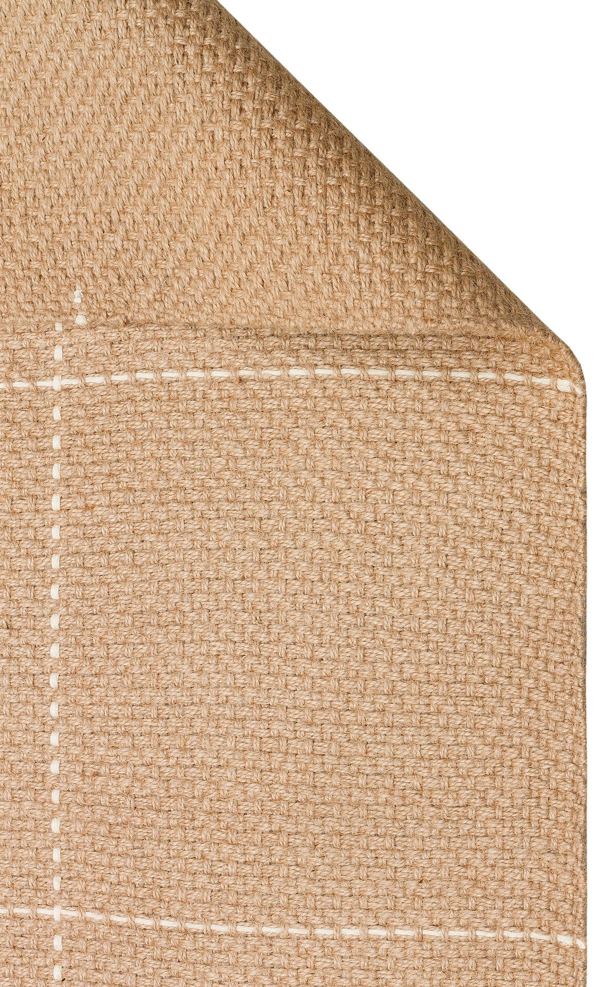 DLH 01 WHITE - DELHİ - Jüt ve Pamuk ile Üretilen Çift Taraflı Modern Kilim