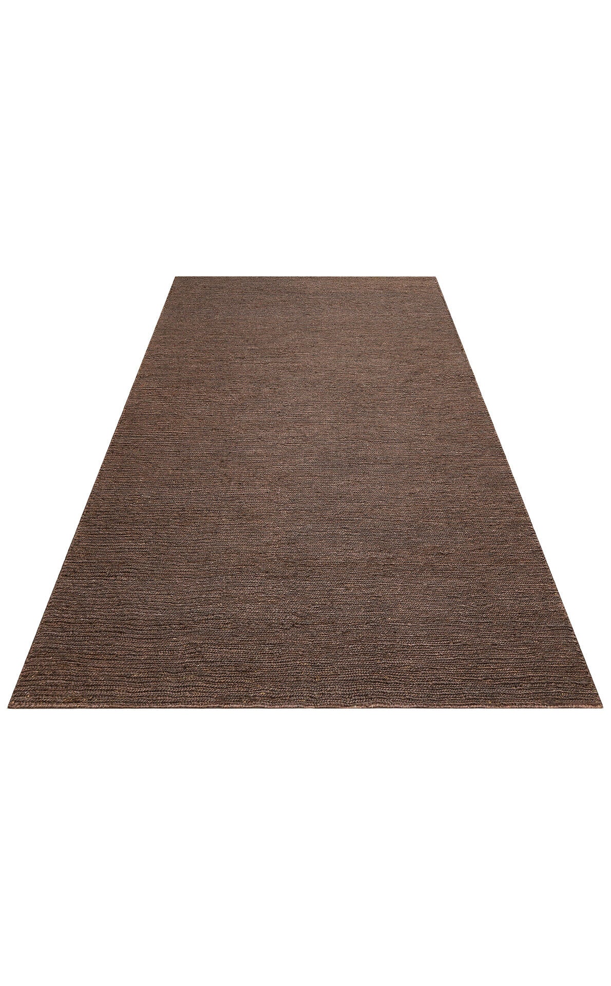 SMK PLAIN BROWN - SOUMAK - Soumak Örgülü Naturel Kendir Halı