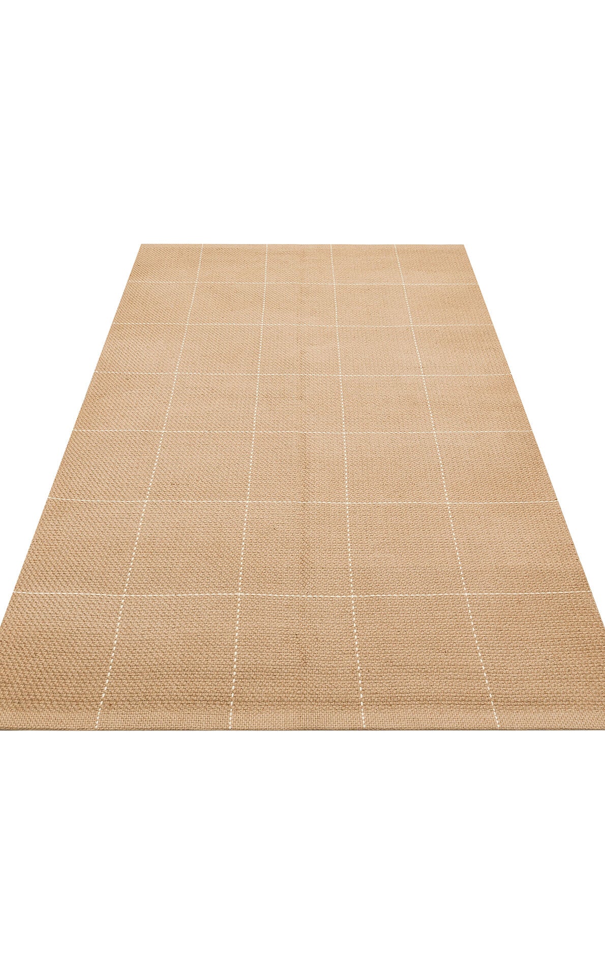 DLH 01 WHITE - DELHİ - Jüt ve Pamuk ile Üretilen Çift Taraflı Modern Kilim