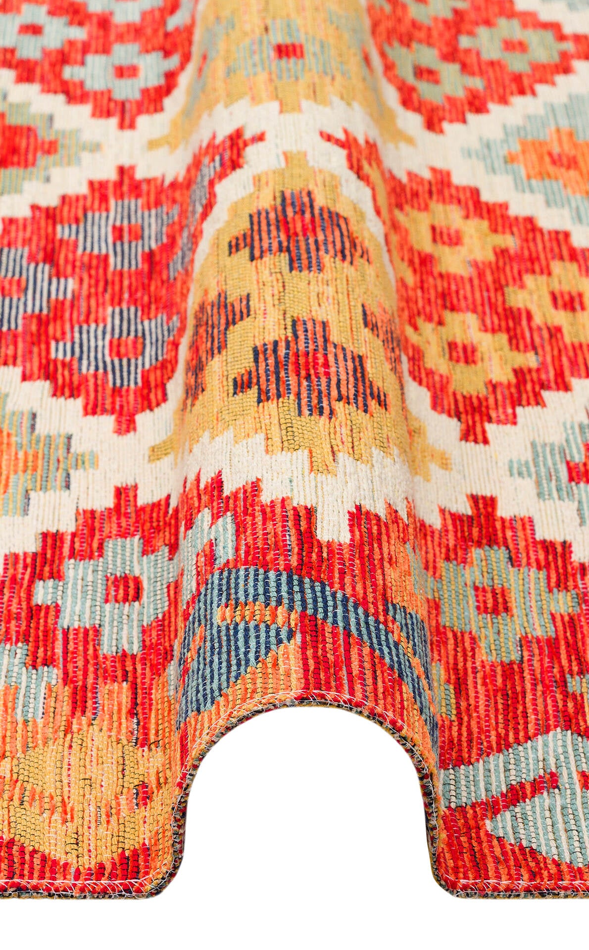 Nomad NMD 05 Toprak - Çift Taraflı Yıkanabilir Kilim | Otantik Kilim
