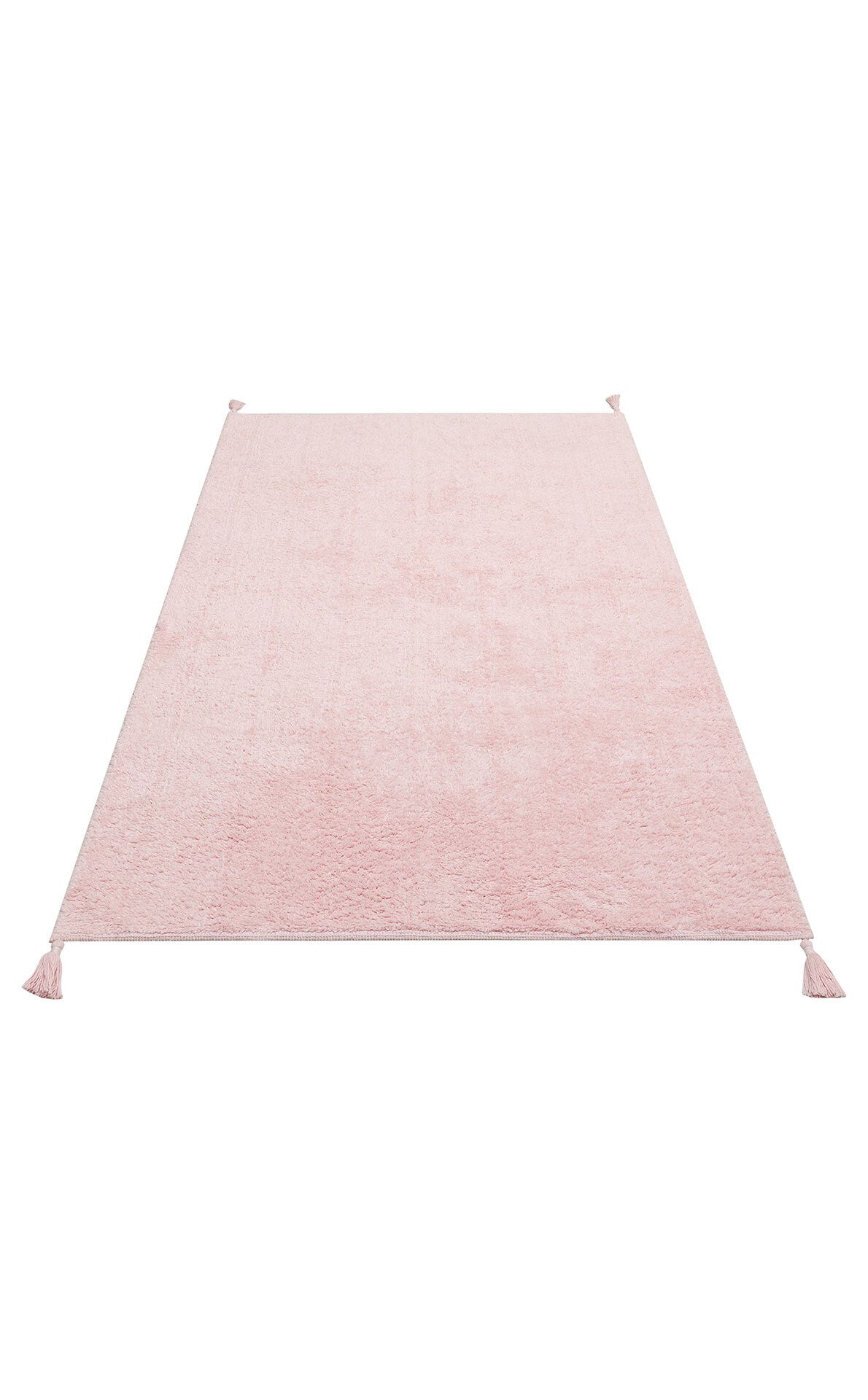 Cotton Boon CBN Plain Pembe - Yıkanabilir Kaymaz Naturel Pamuk Bebek Halısı
