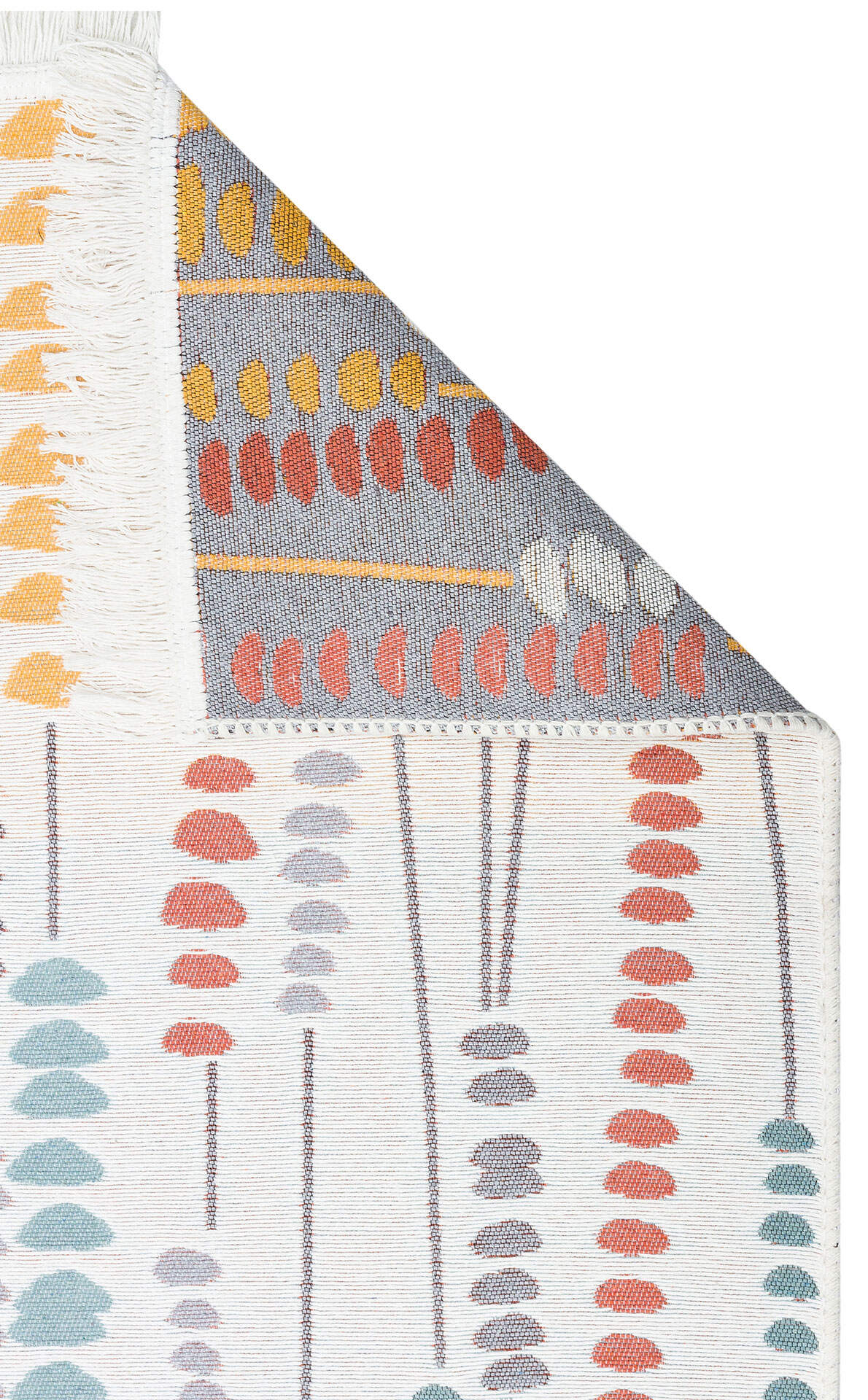 Arya AR 34 Çok Renkli - Yıkanabilir Çift Taraflı Modern Dokuma Kilim