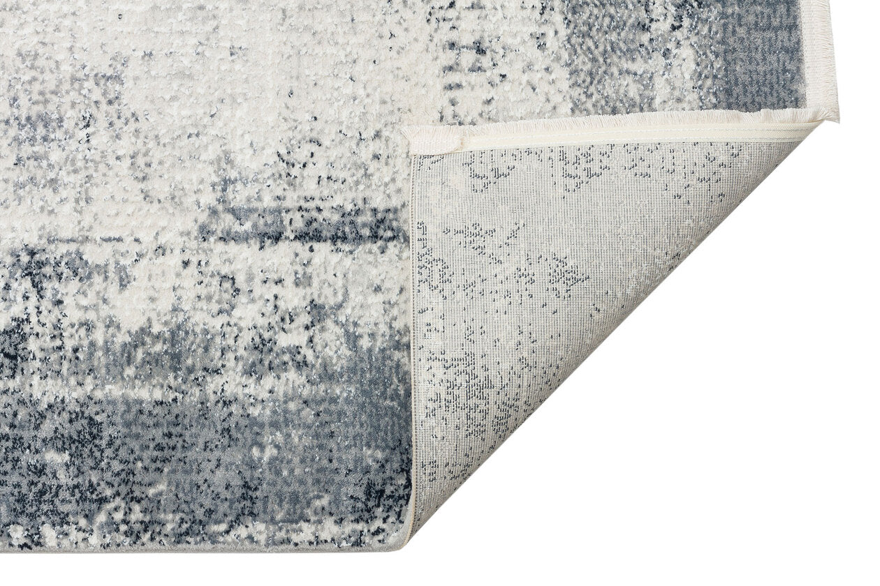 LGS 06 CREAM GREY XW - LAGOS XW - Hav Toz Vermez Eskitme Desenli Modern Makine Halısı